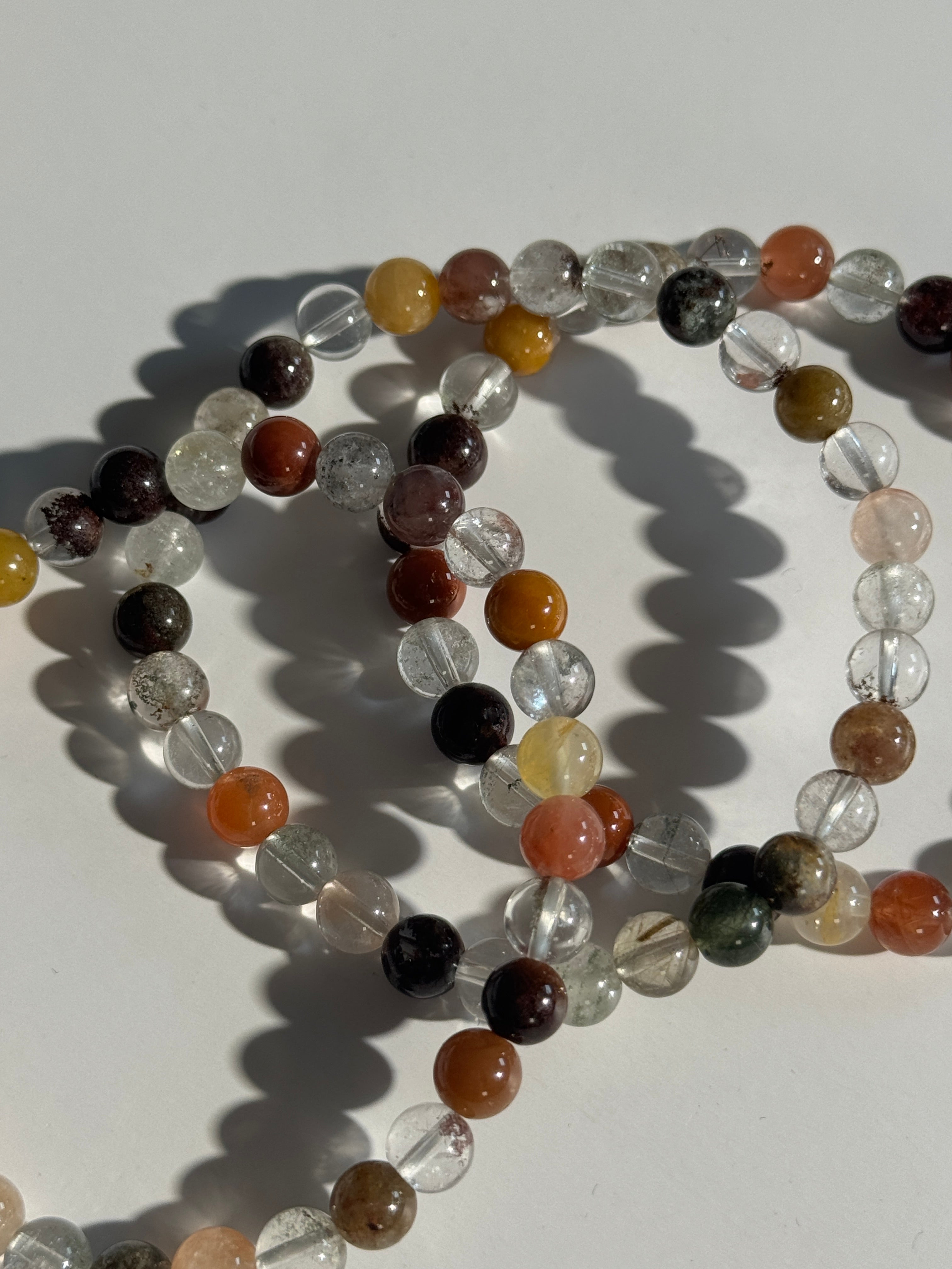 Inklusienquarz Kugelarmband