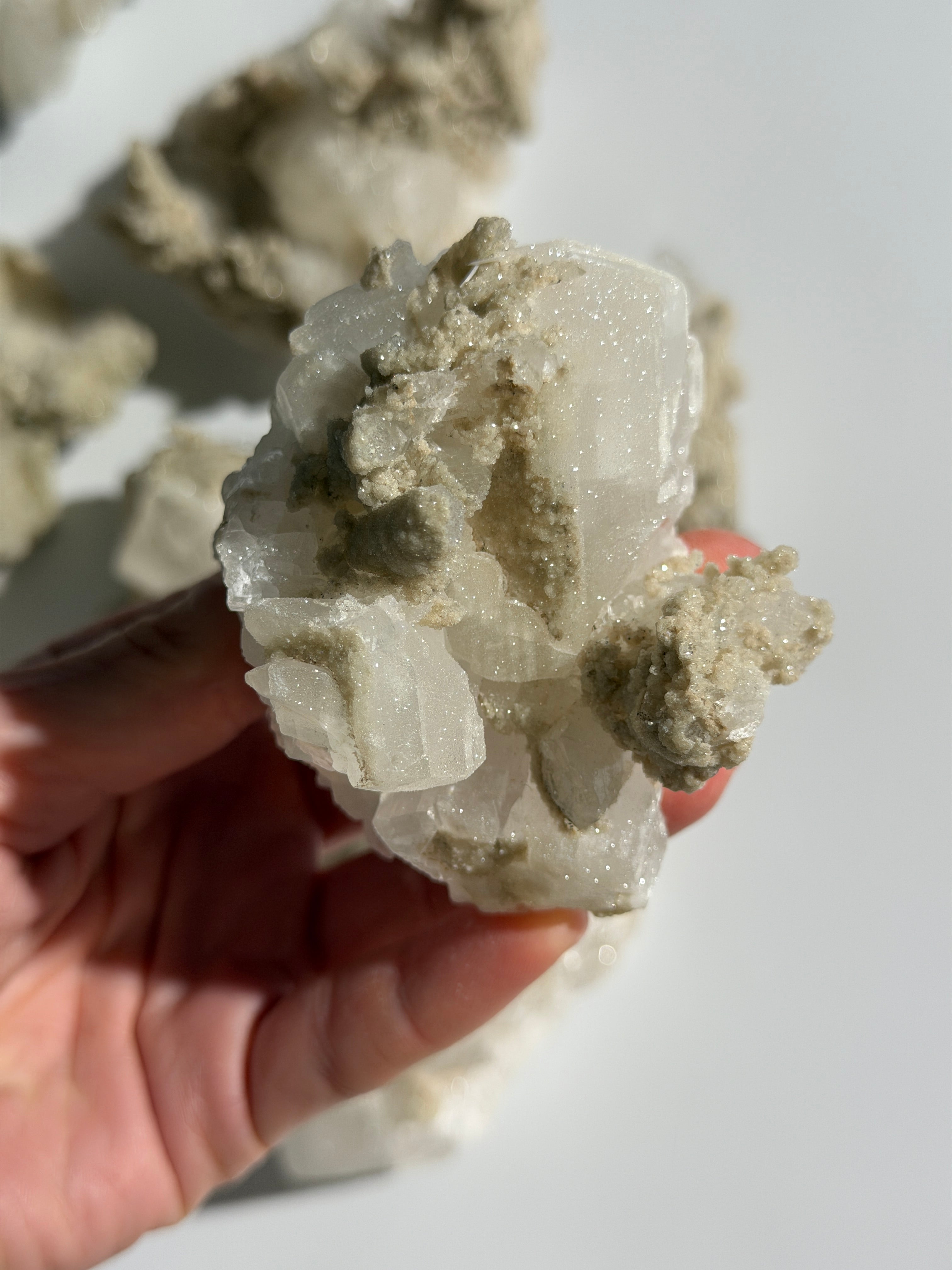 Glitzernder Sugar Calcit | High Quality