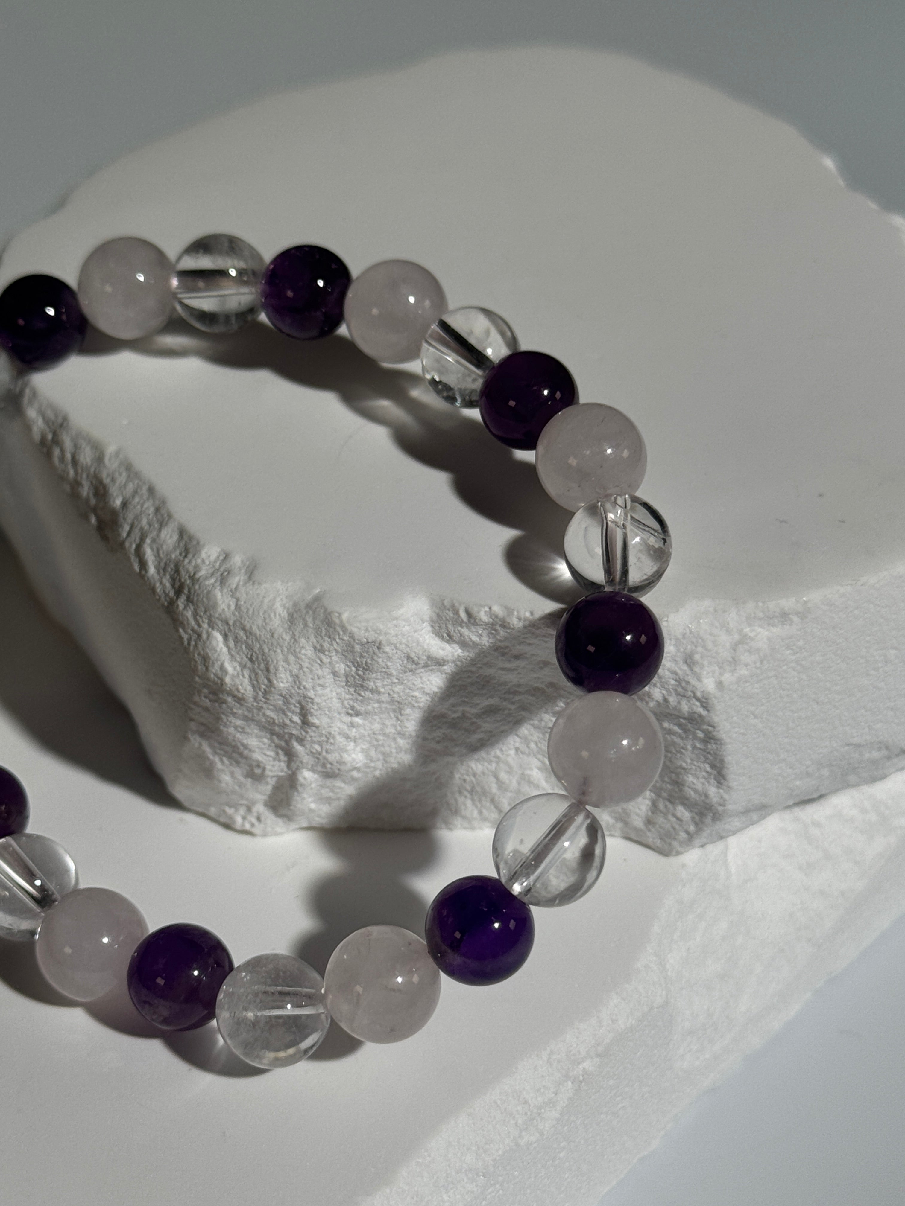 Edelsteintrio Kugelarmband