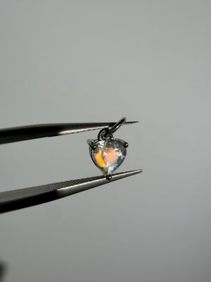 Madagaskar Mondstein Anhänger | Heart | 10