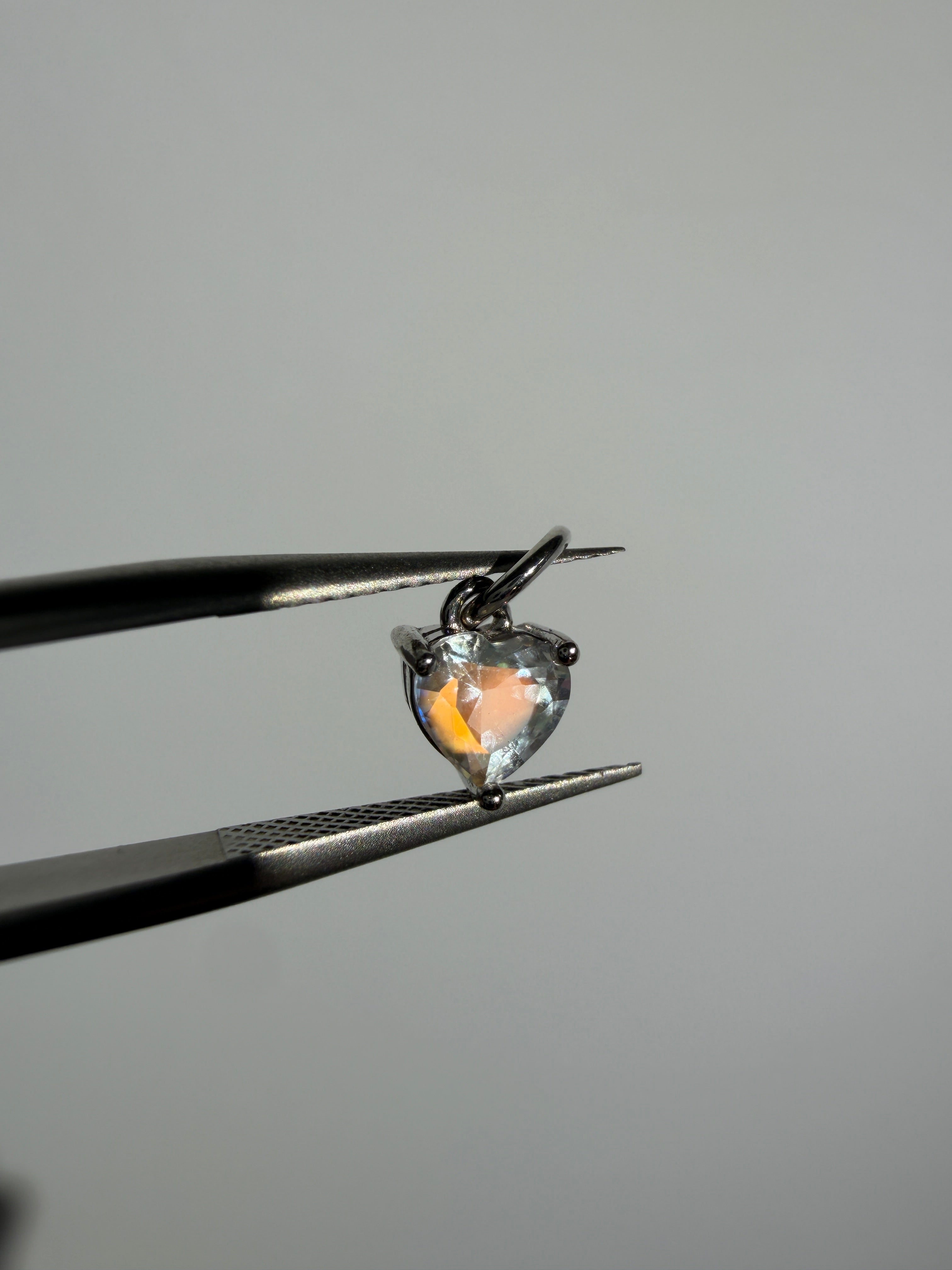 Madagaskar Mondstein Anhänger | Heart | 10