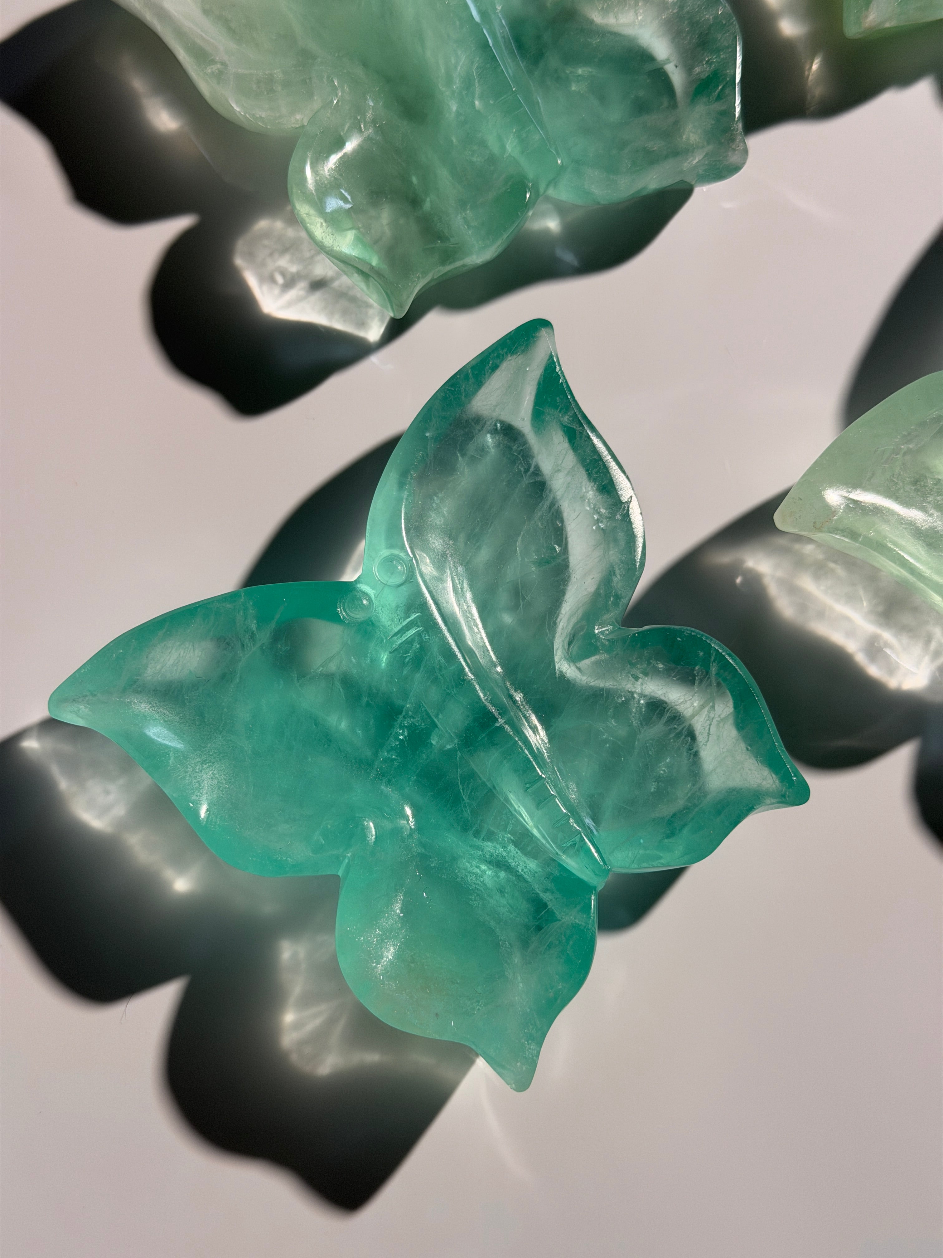Fluorit Butterfly-Schale