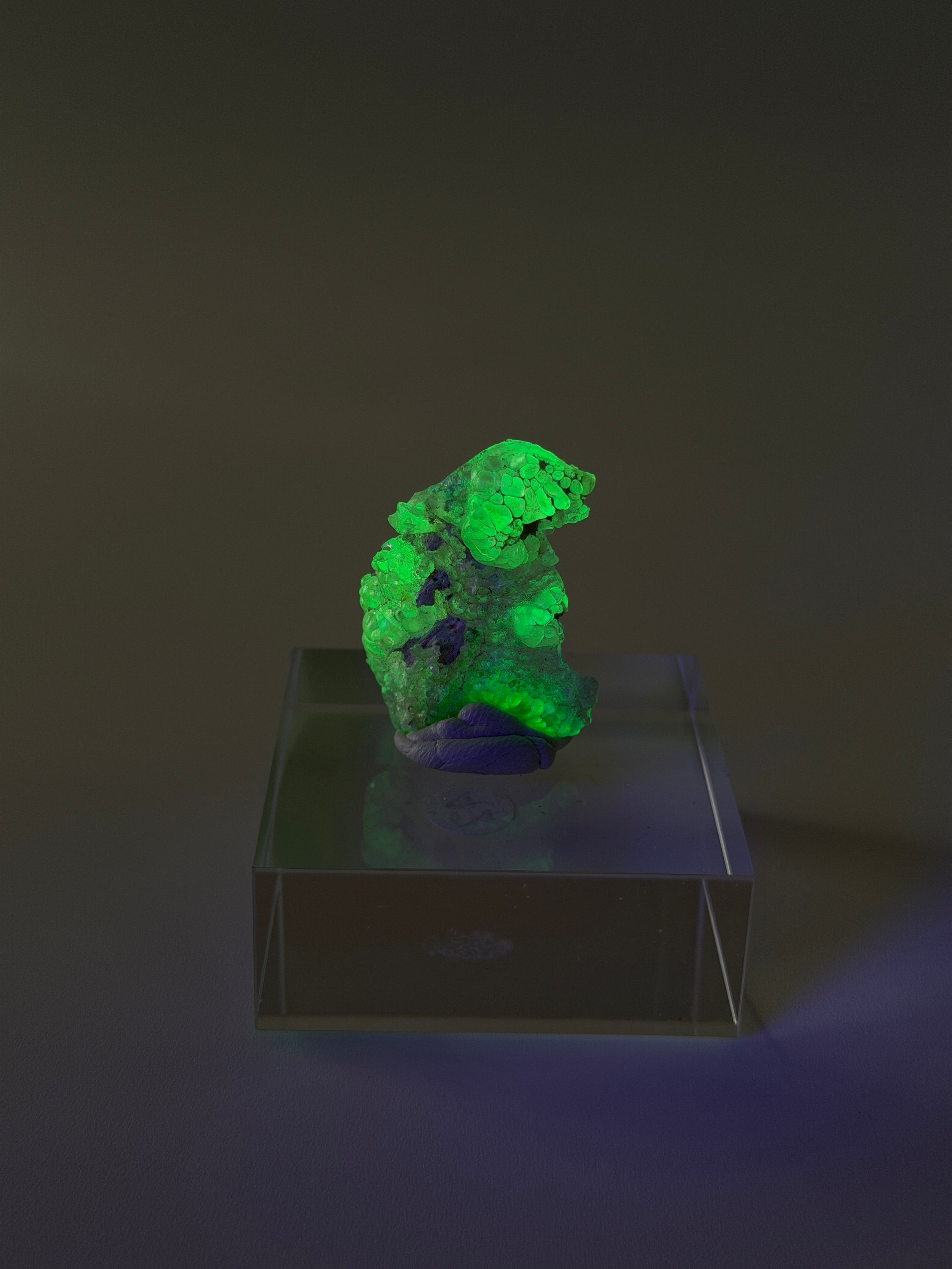 Hyalit Opal | starke UV-Reaktion | Large
