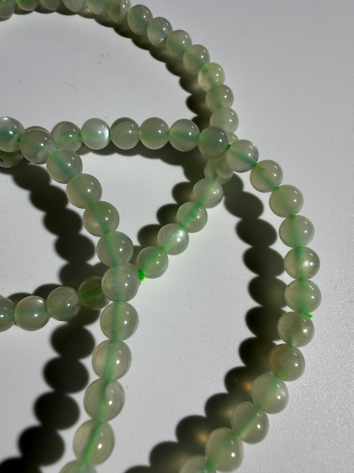 Grüner Mondstein Armband