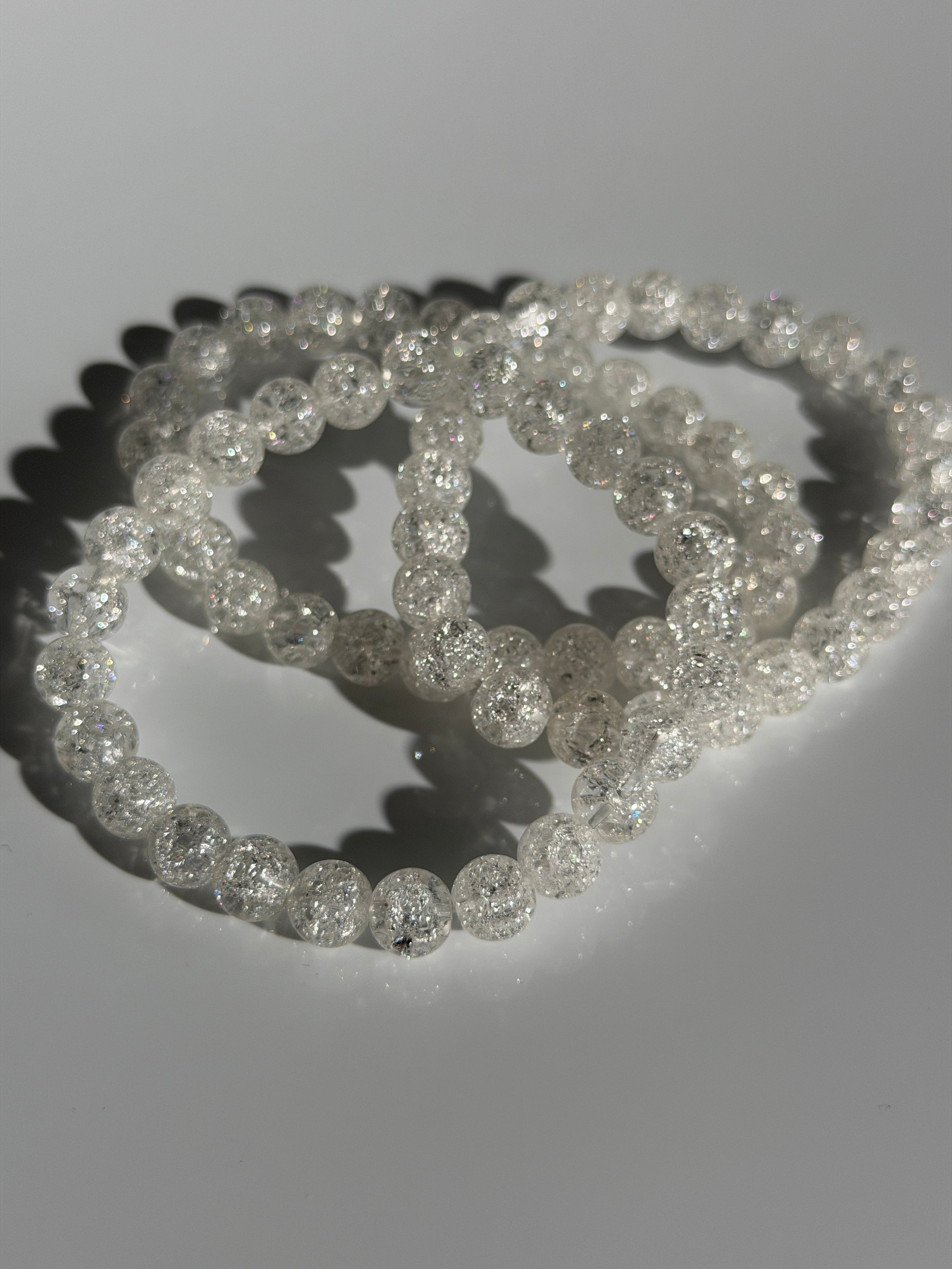 Crackle Quarz Kugelarmband