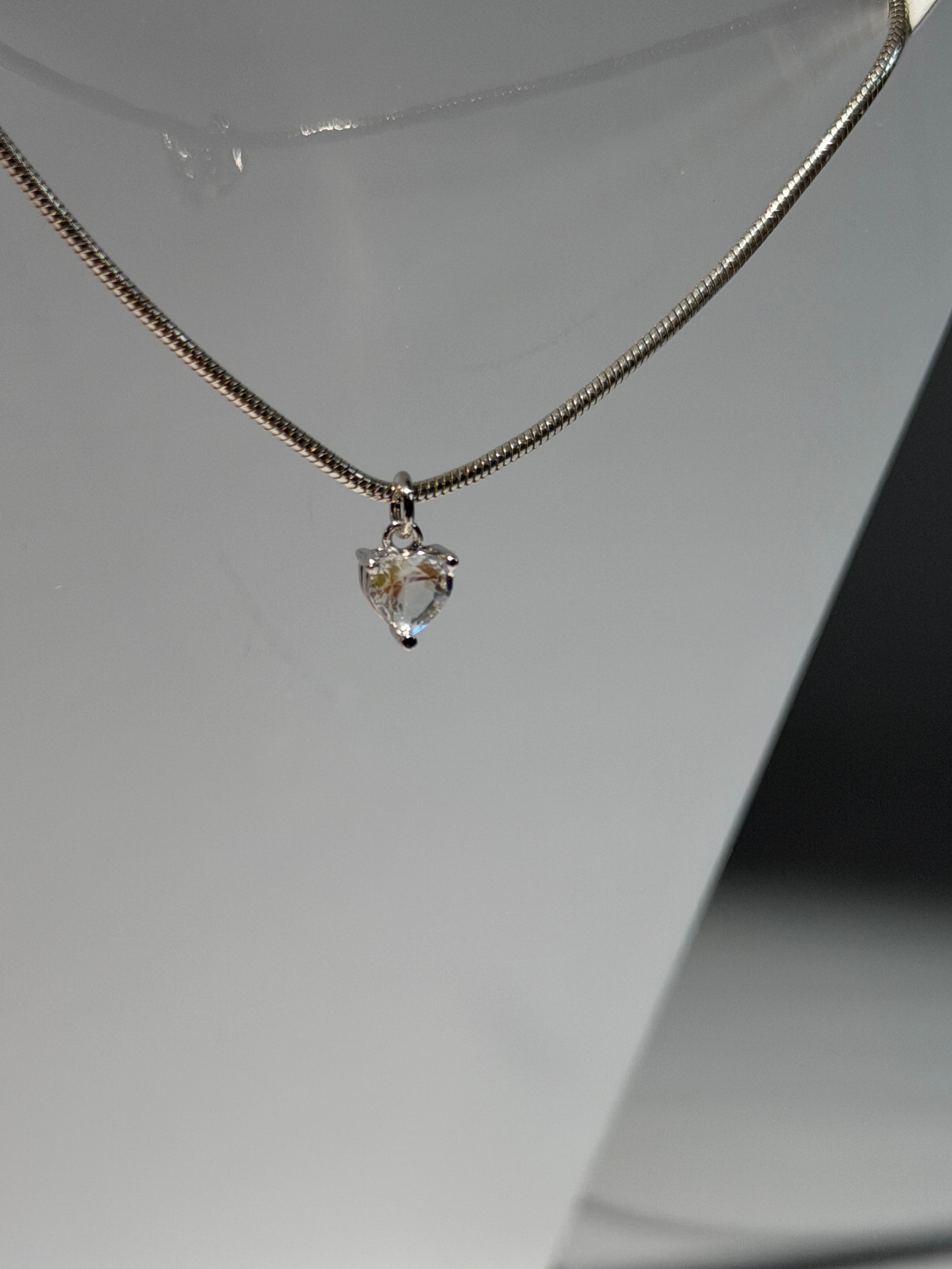 Madagkar Mondstein Anhänger | Heart | 2