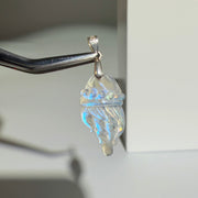 Mondstein Anhänger - Qualle | High Quality | 925 Sterling Silber