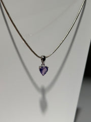 Lavendel Moon Quarz Anhänger | 925 Sterling Silber