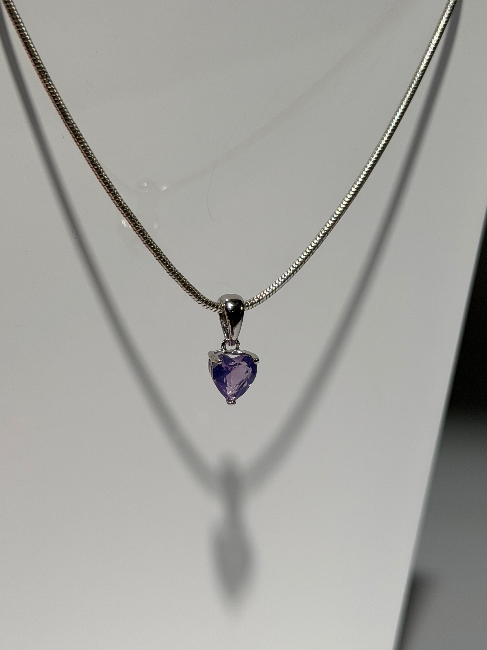 Lavendel Moon Quarz Anhänger | 925 Sterling Silber