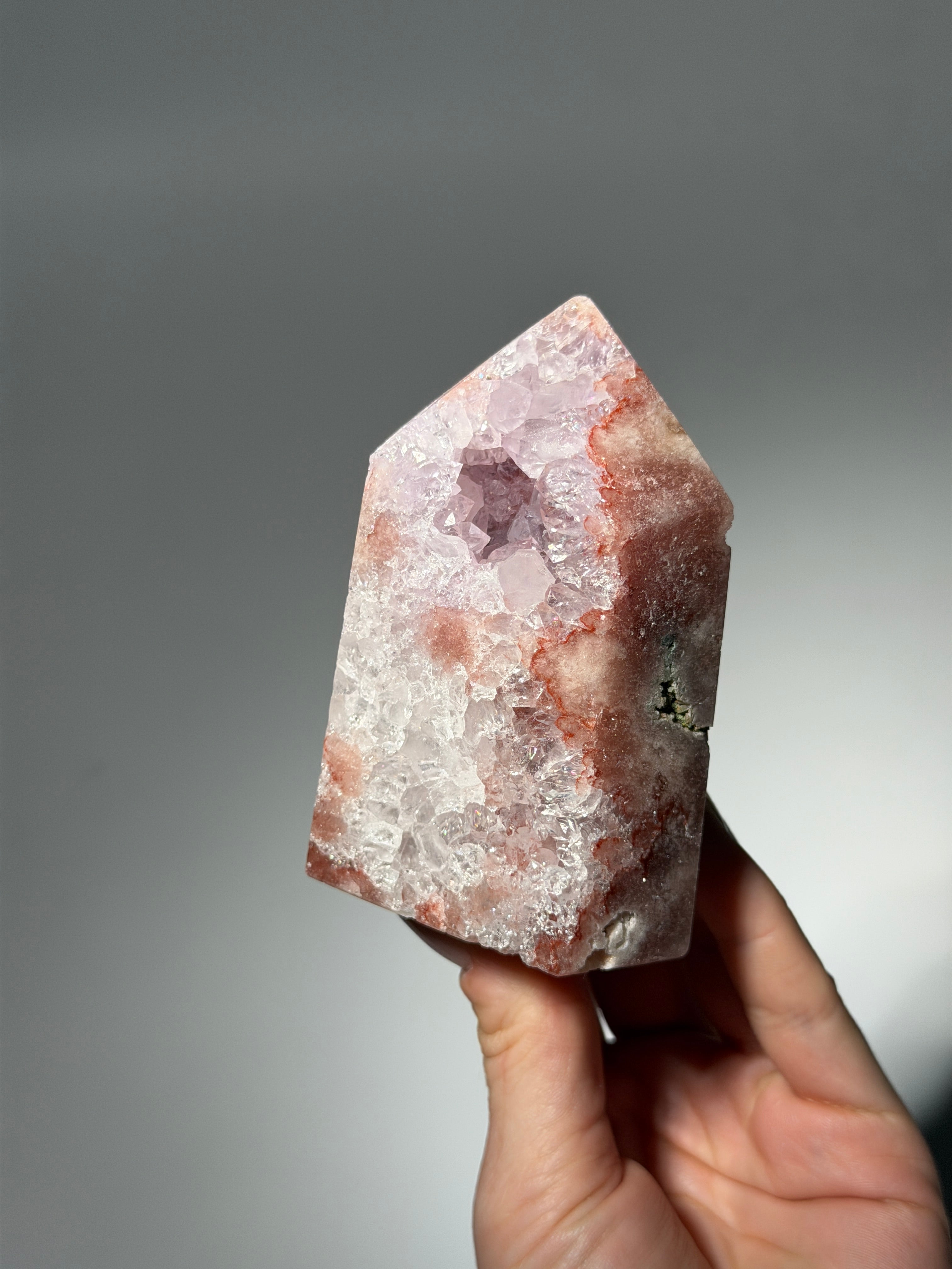 Raspberry Pink Amethyst Obelisk / m