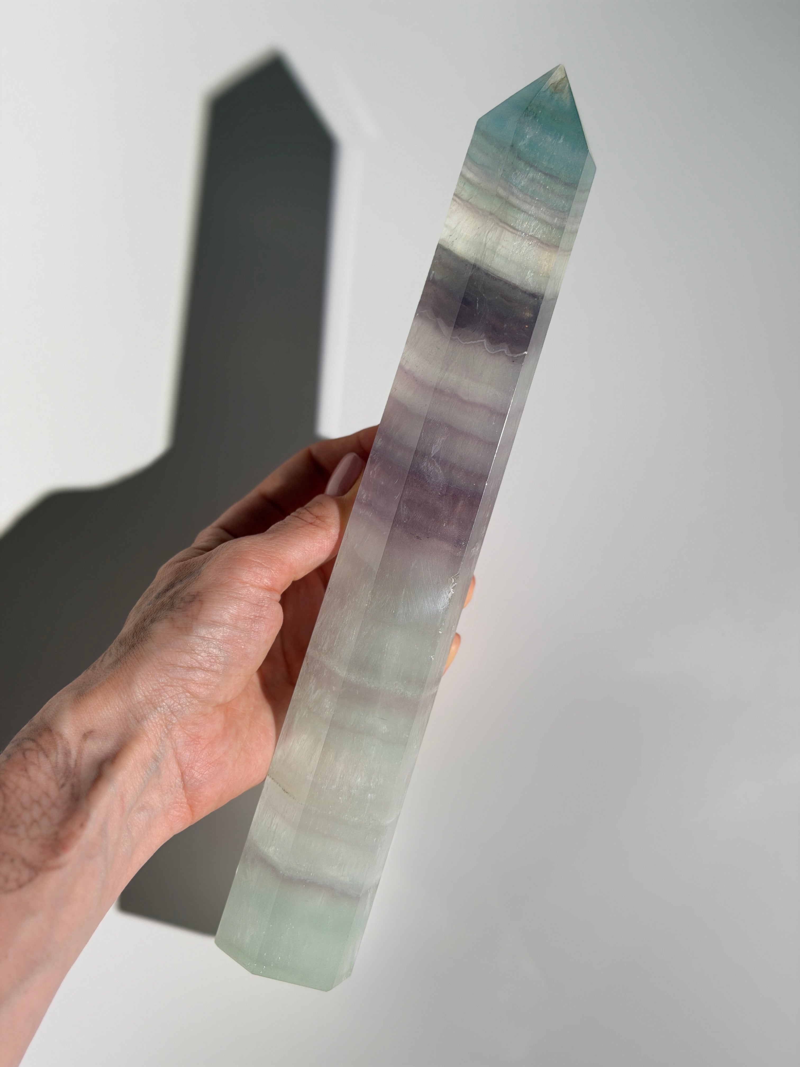 Lavendel Fluorit Turm | XL