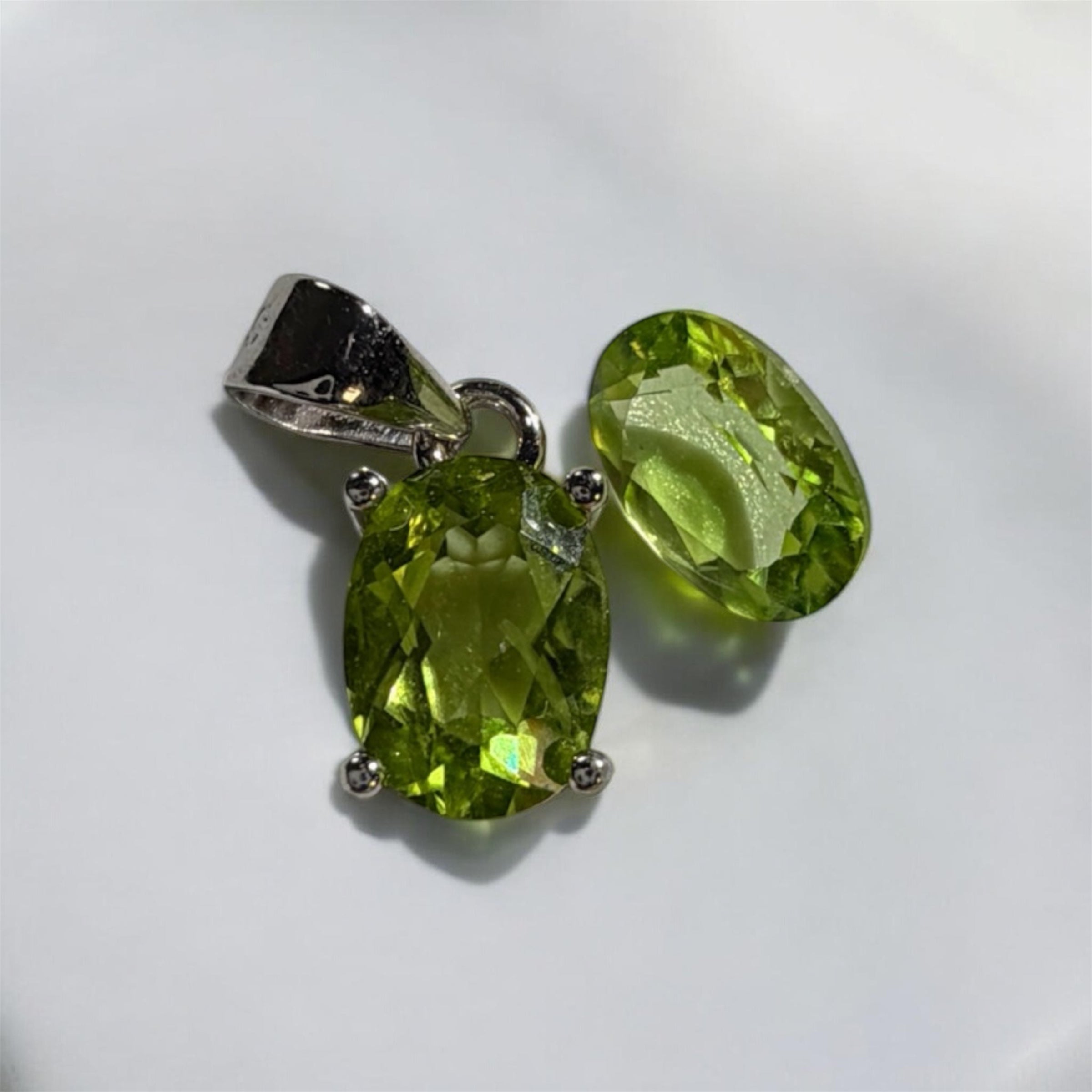 Peridot Anhänger | 925 Sterling Silber