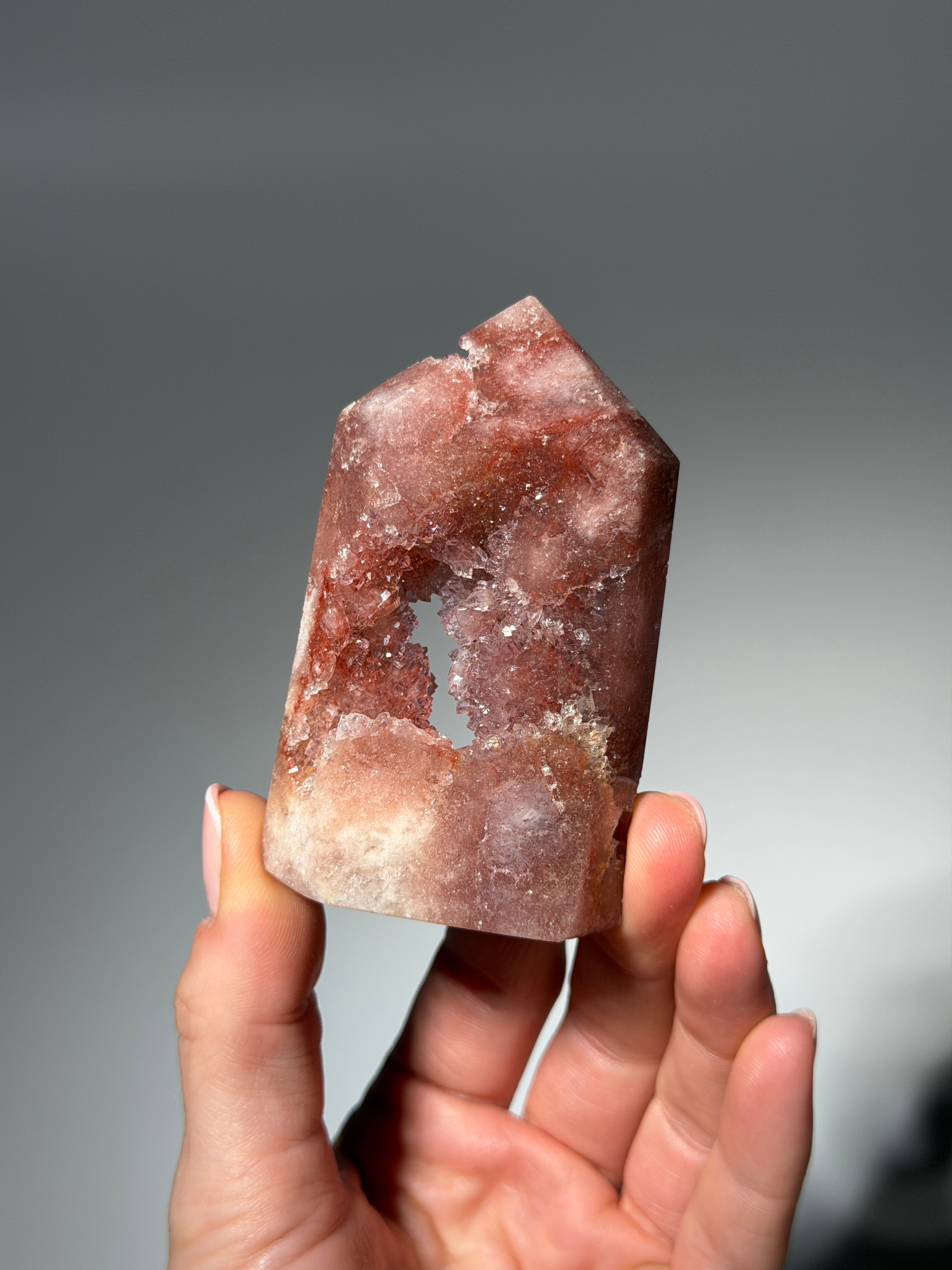 Raspberry Pink Amethyst Obelisk / s