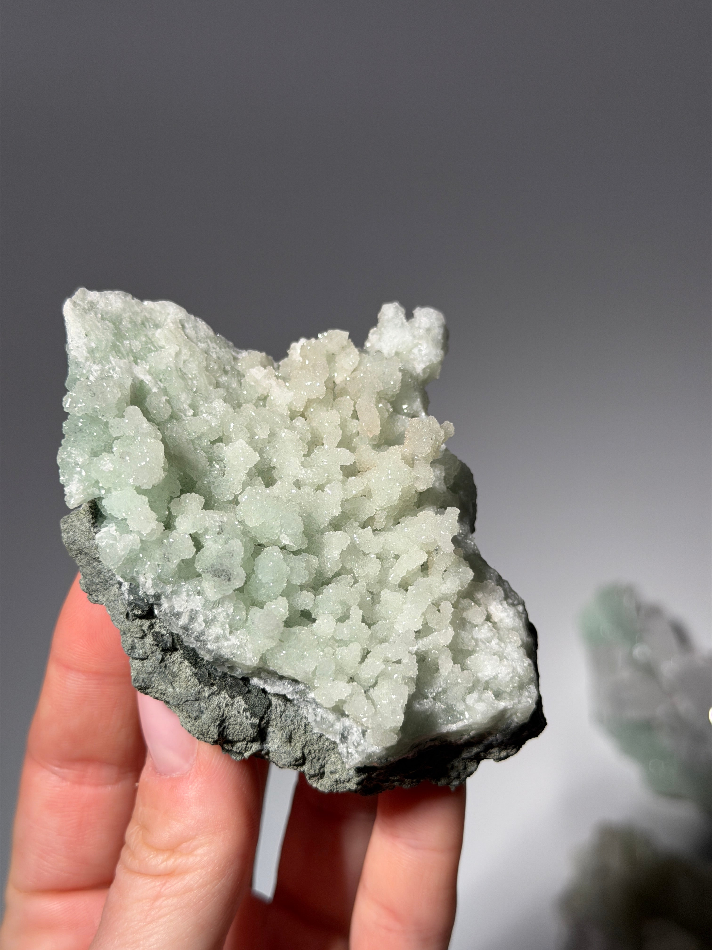 Prehnit mit Quarz Specimen | High Quality
