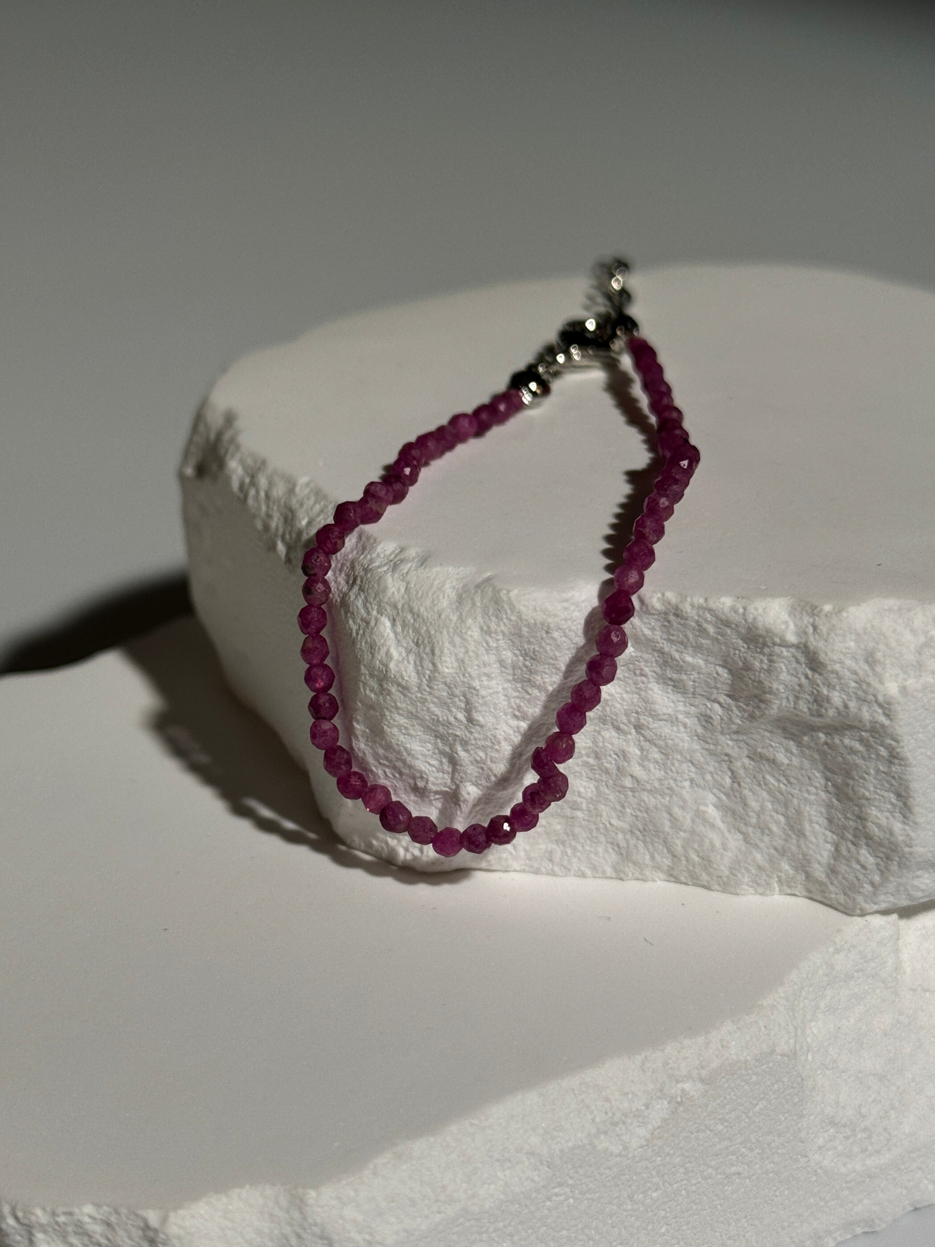 Pink Turmalin Armband mit Verlängerung