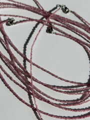 Pink Turmalin Halskette Facettiert