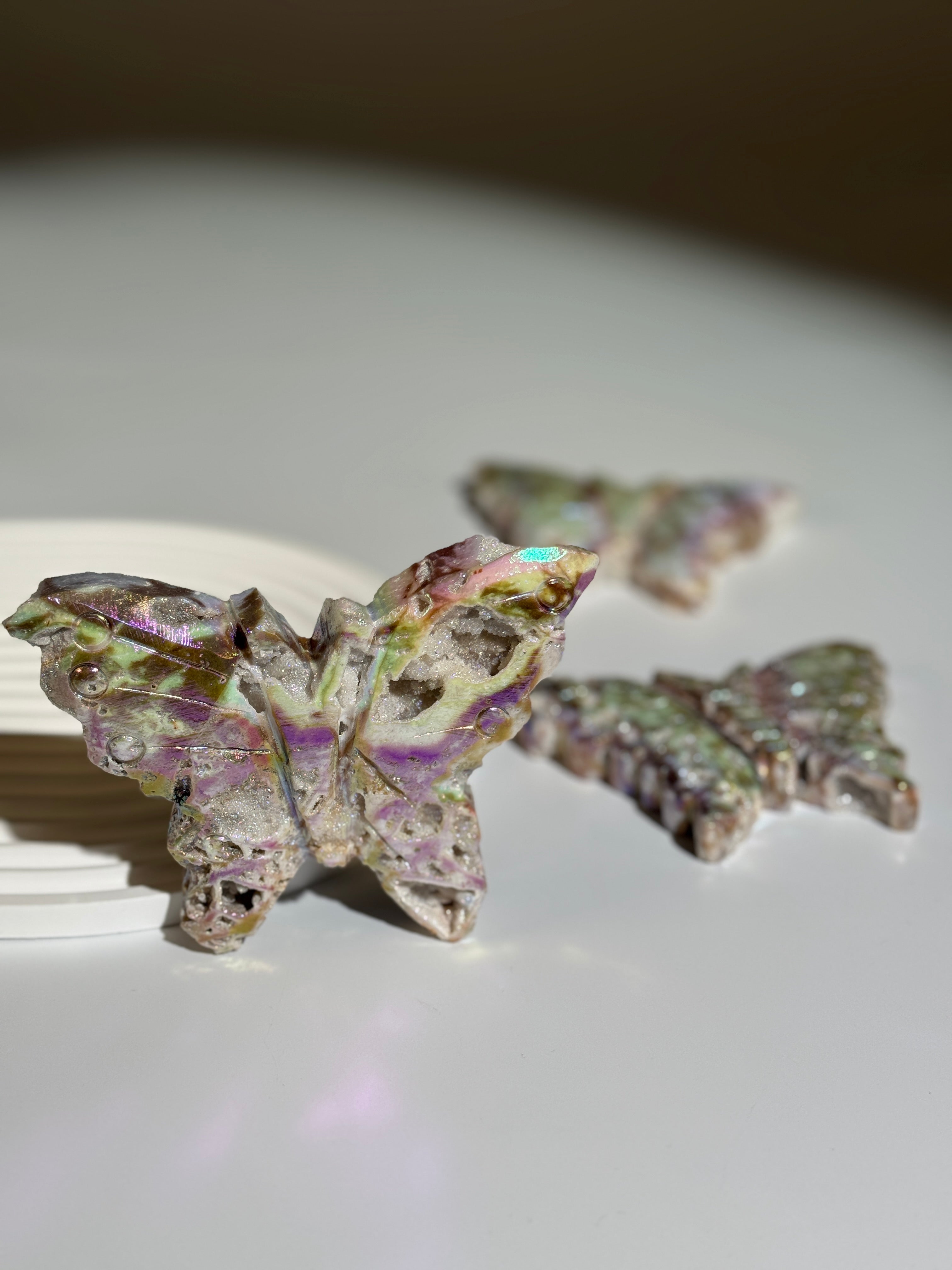 Druzy Sphalerit Schmetterling Angel Aura