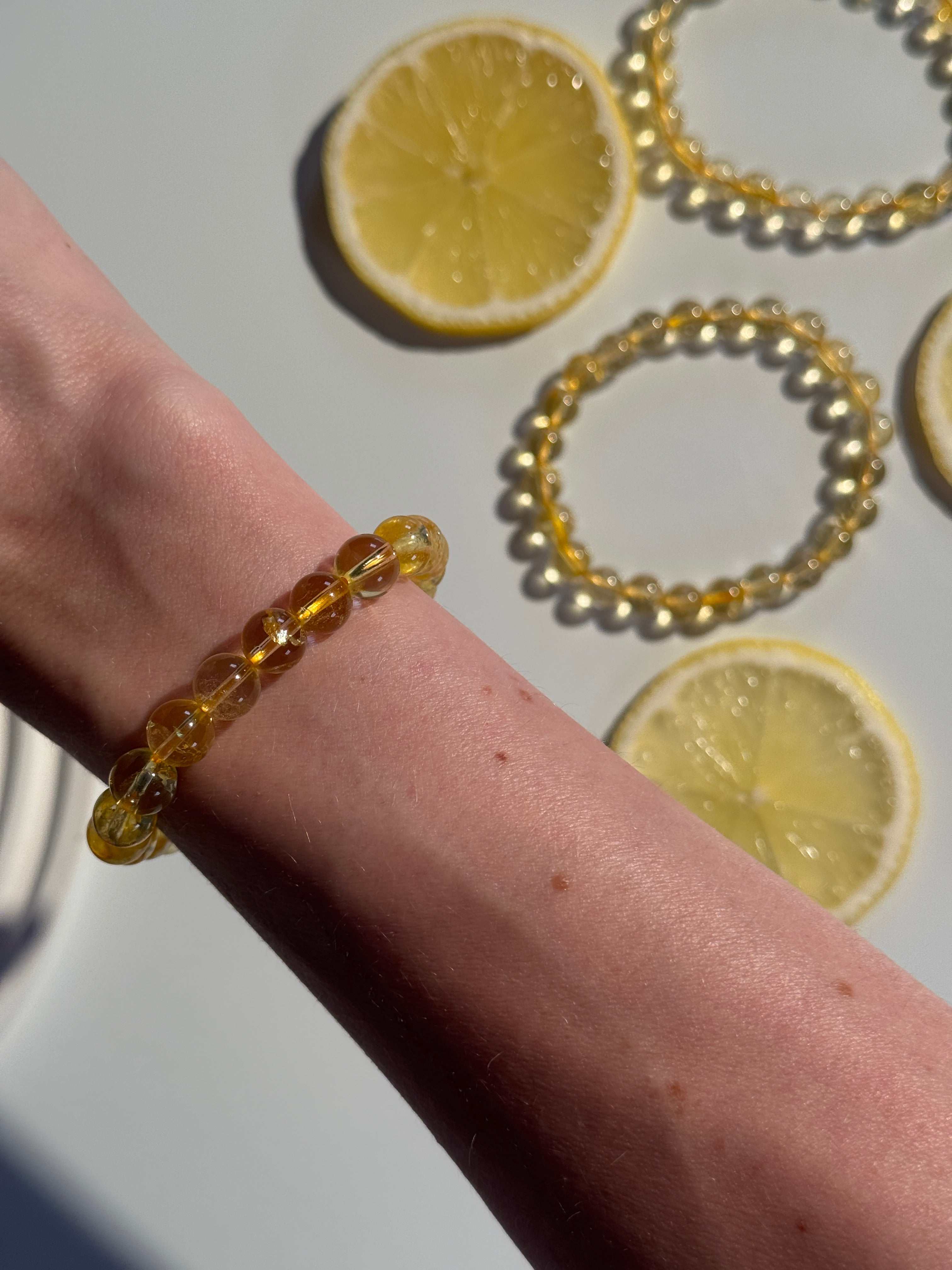 Citrin Kugelarmband