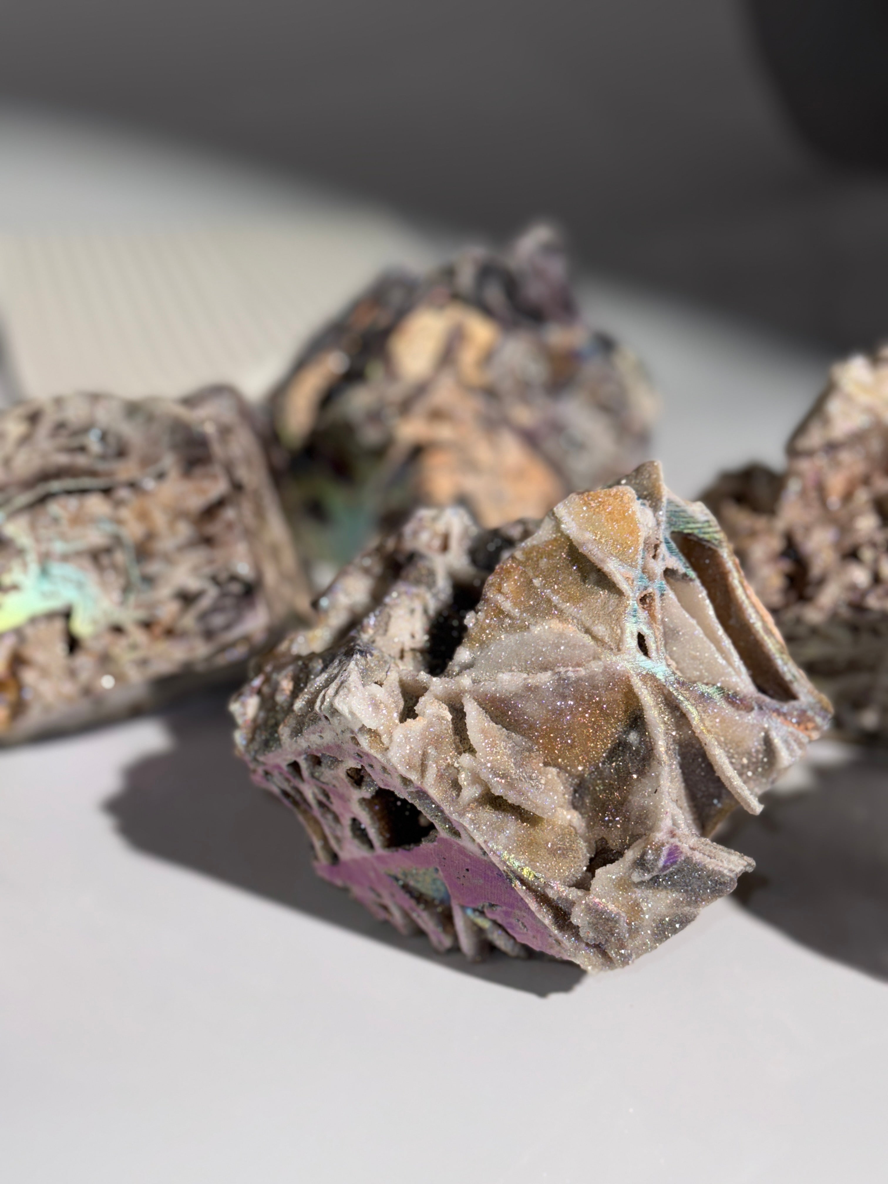 Druzy Sphalerit Würfel Angel Aura