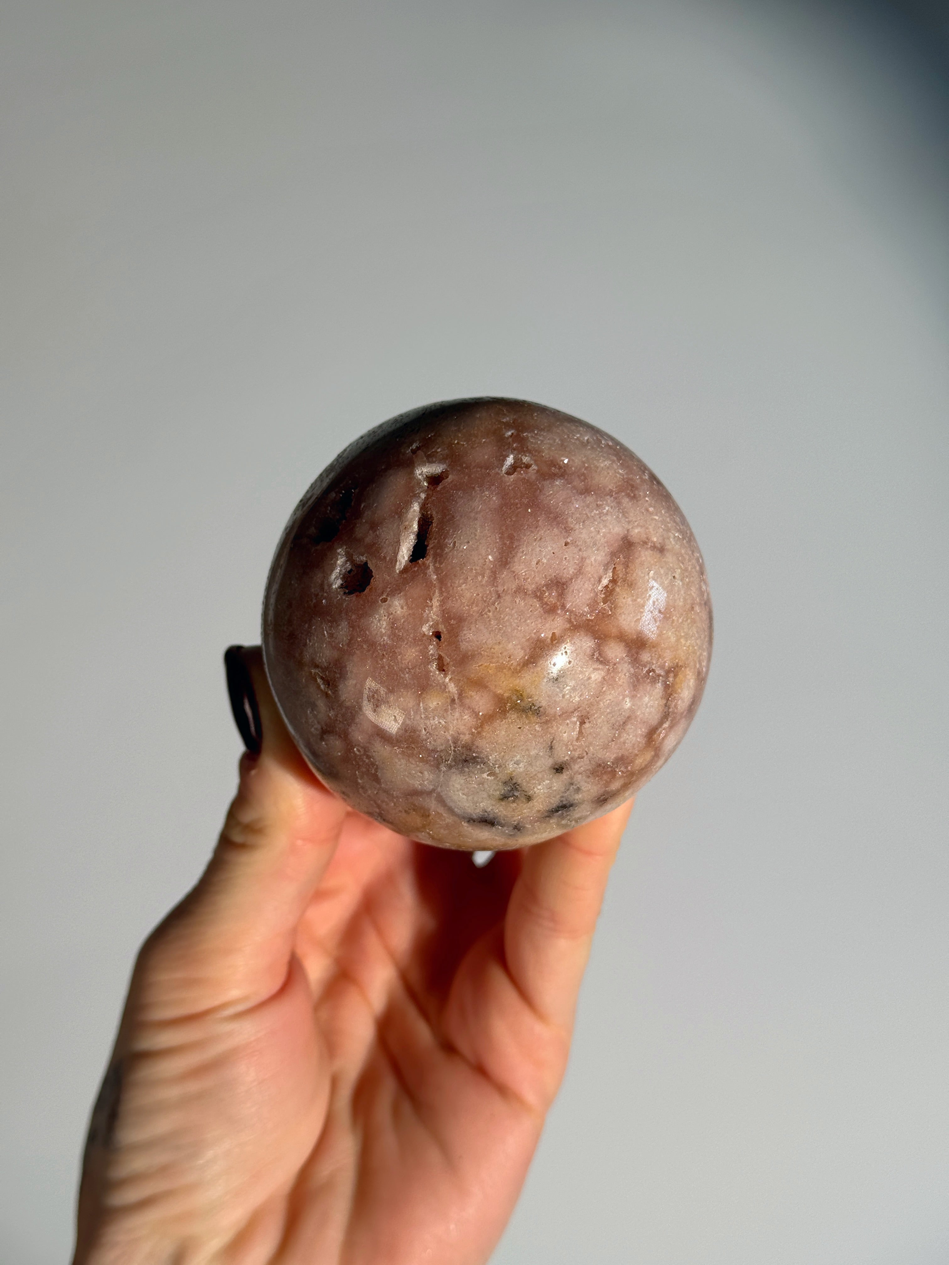 Pink Amethyst Kugel