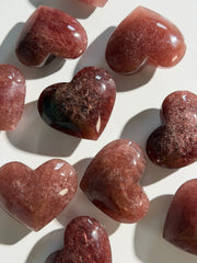 Erdbeerquarz Herz