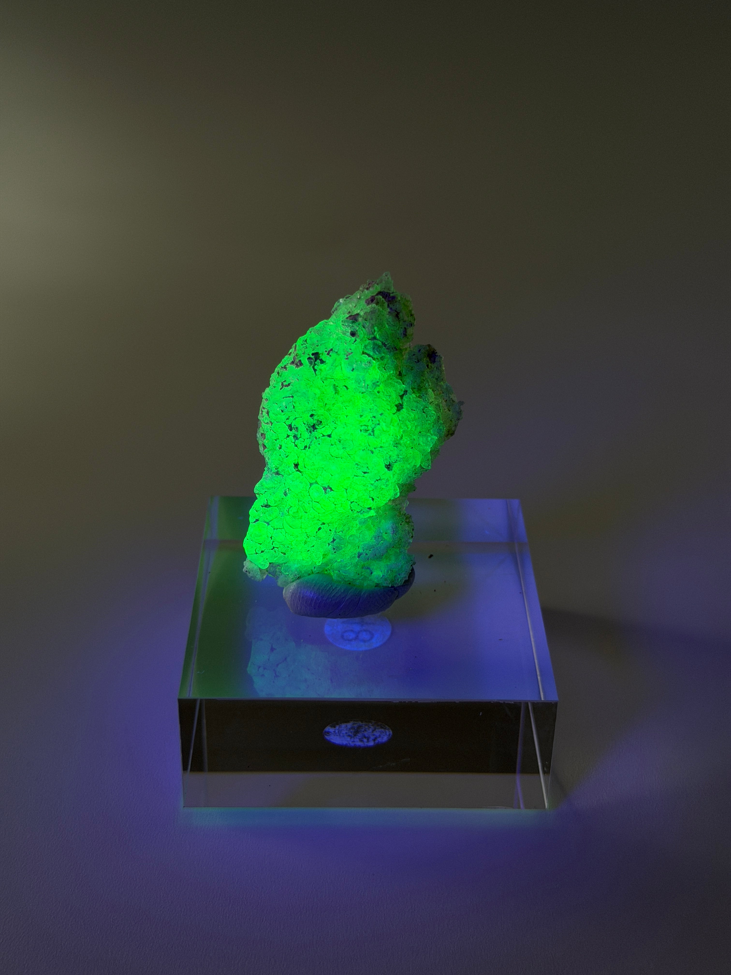 Hyalit Opal | starke UV-Reaktion | Large