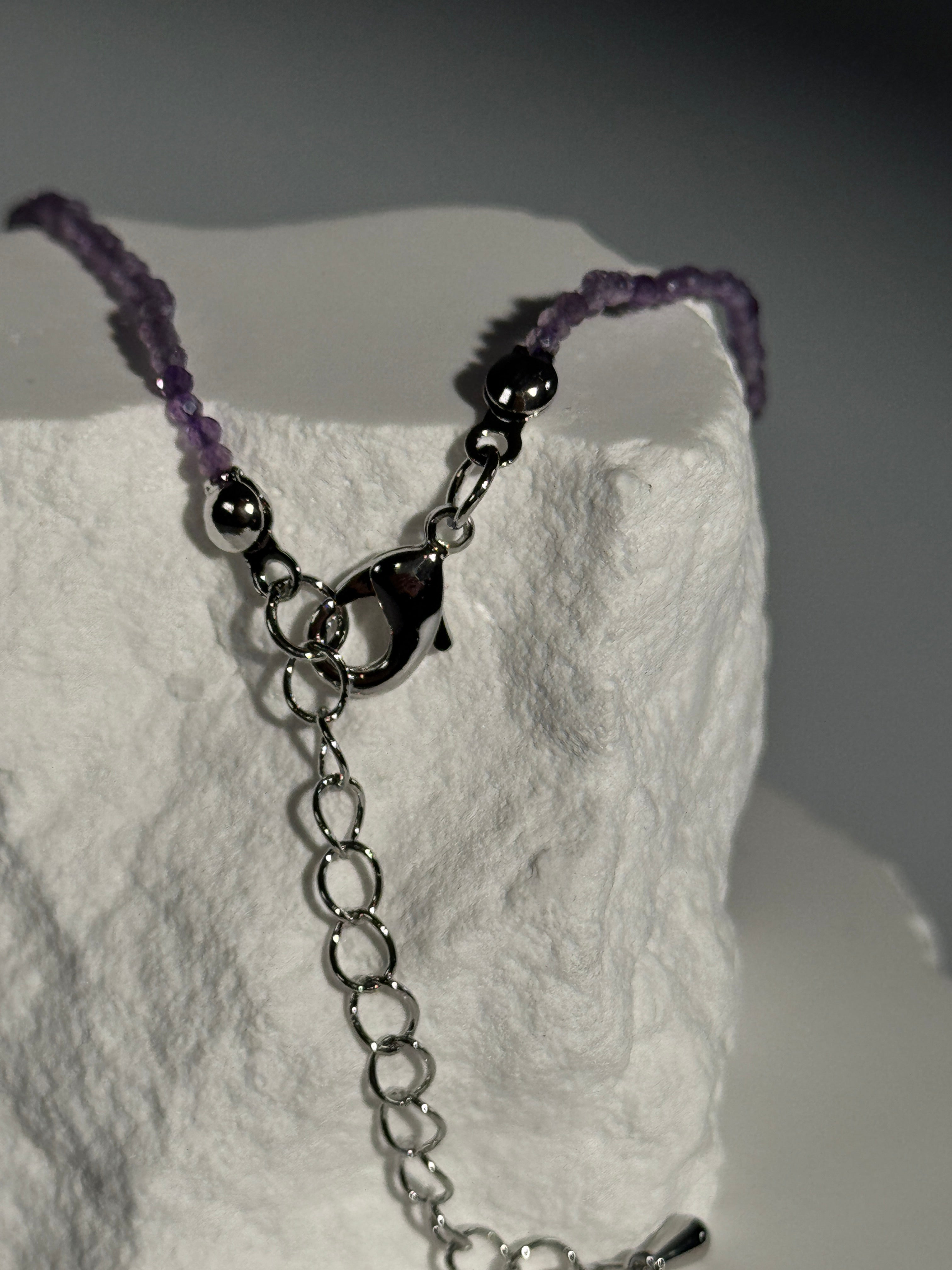 Amethyst Armband mit Verlängerung