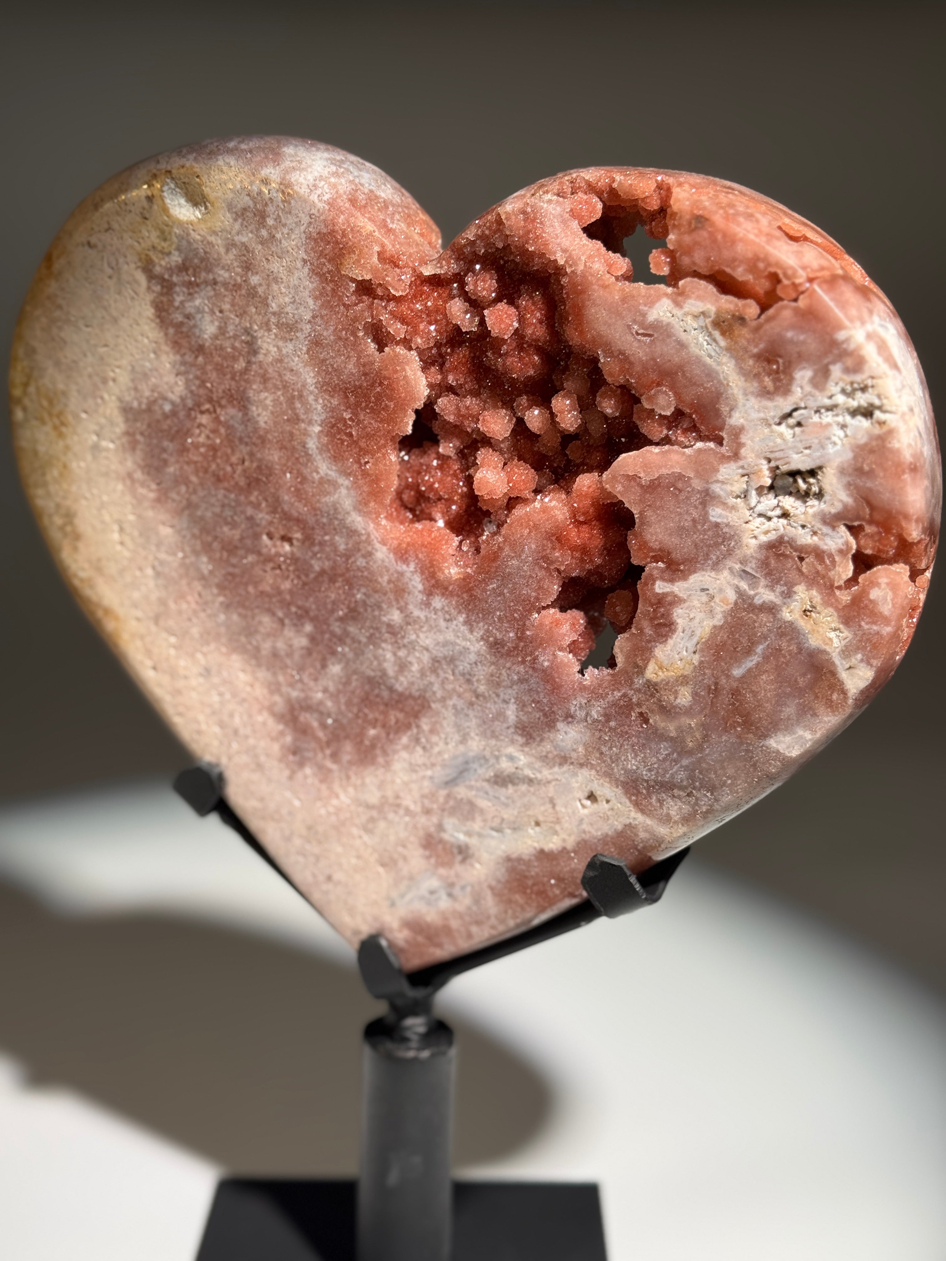 Pink Amethyst Herz XL [High Quality]
