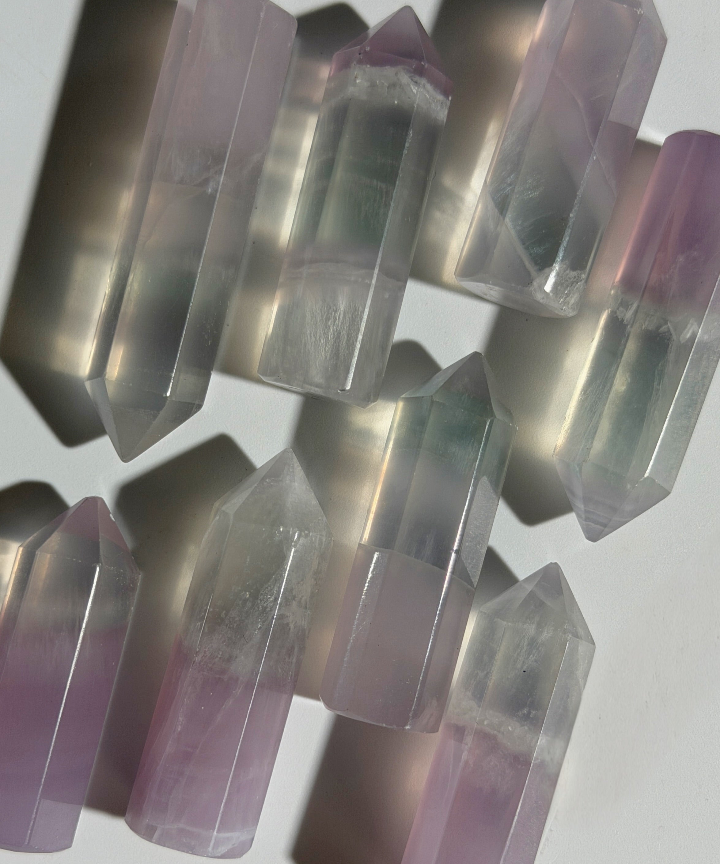 Lavendel Fluorit Turm Mini