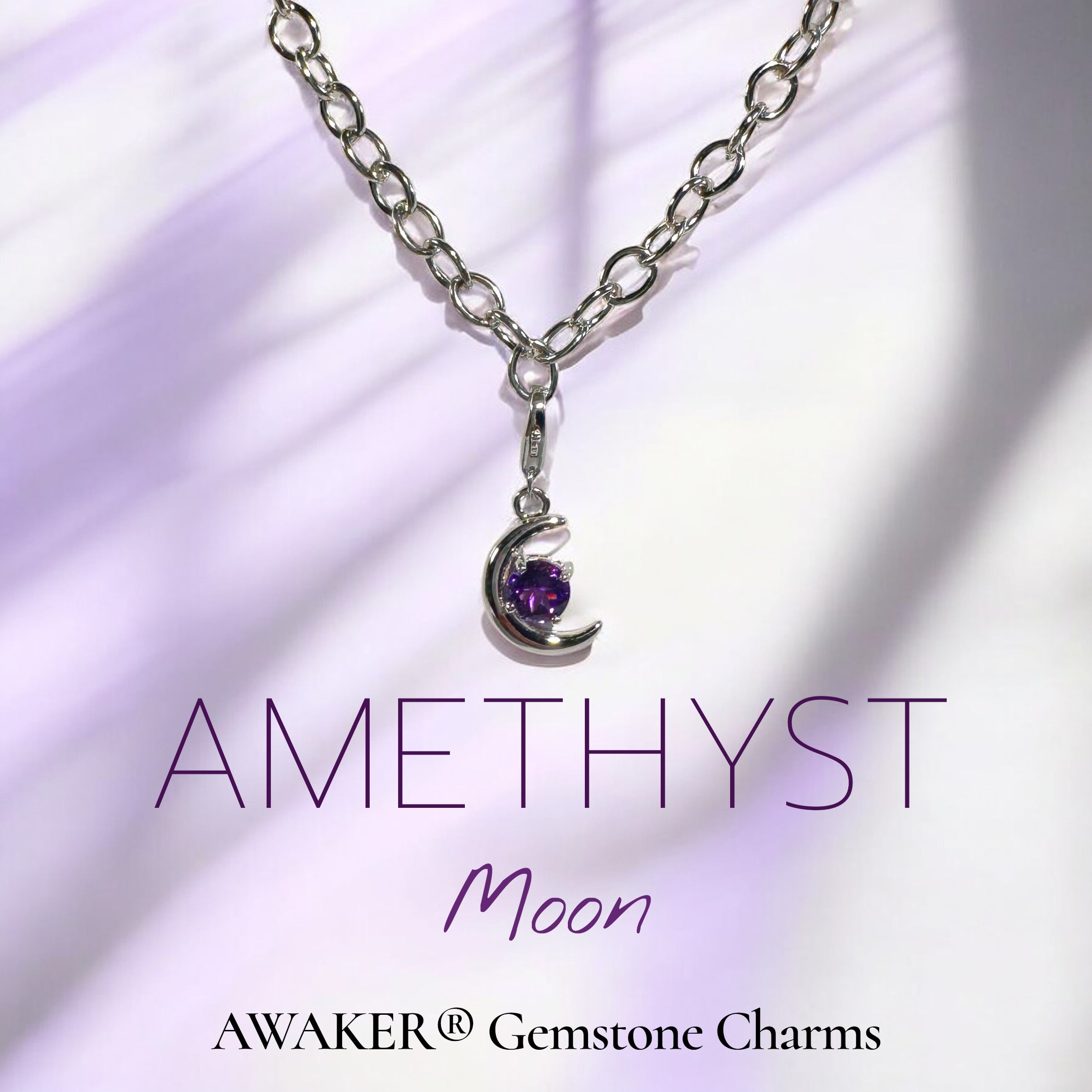Moon Charm - Amethyst