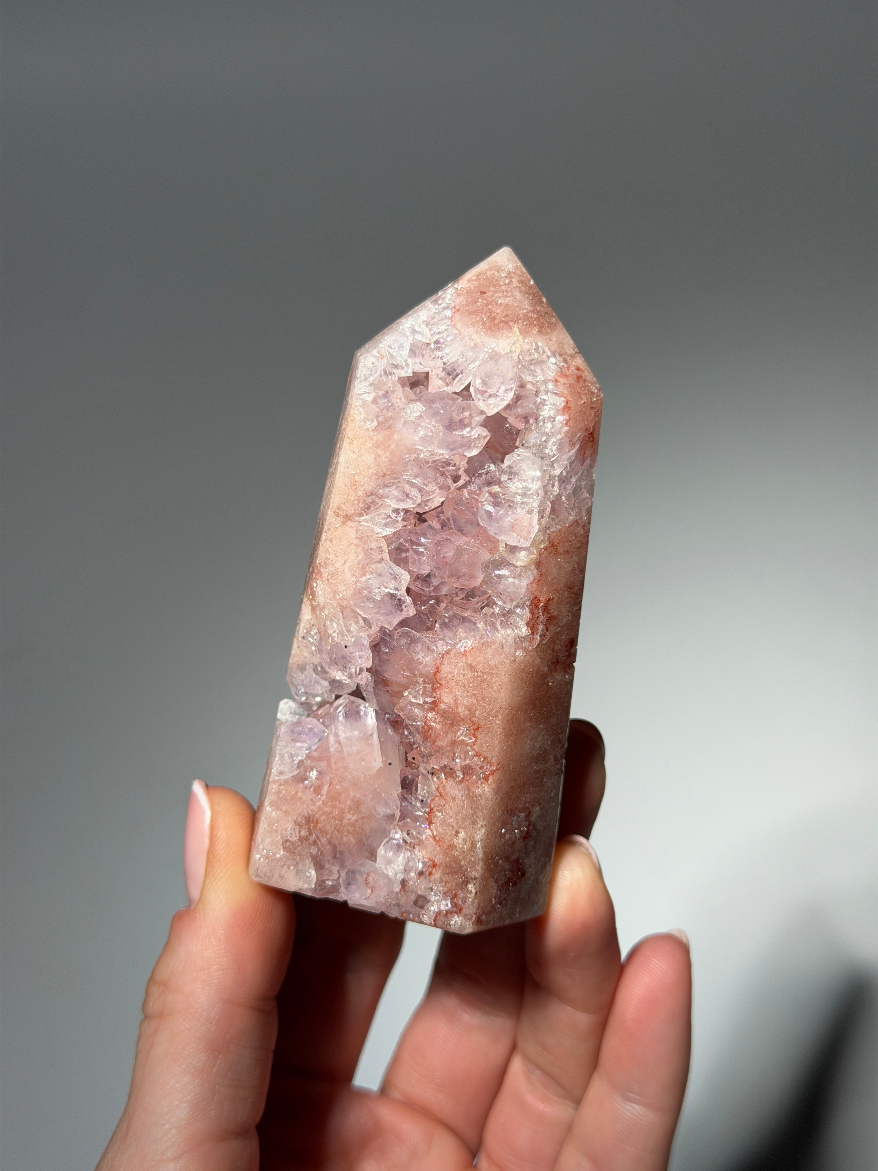 Raspberry Pink Amethyst Obelisk / s