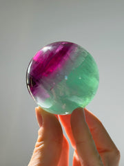 Bibble Fluorit Kugel mit Regenbögen 🌈