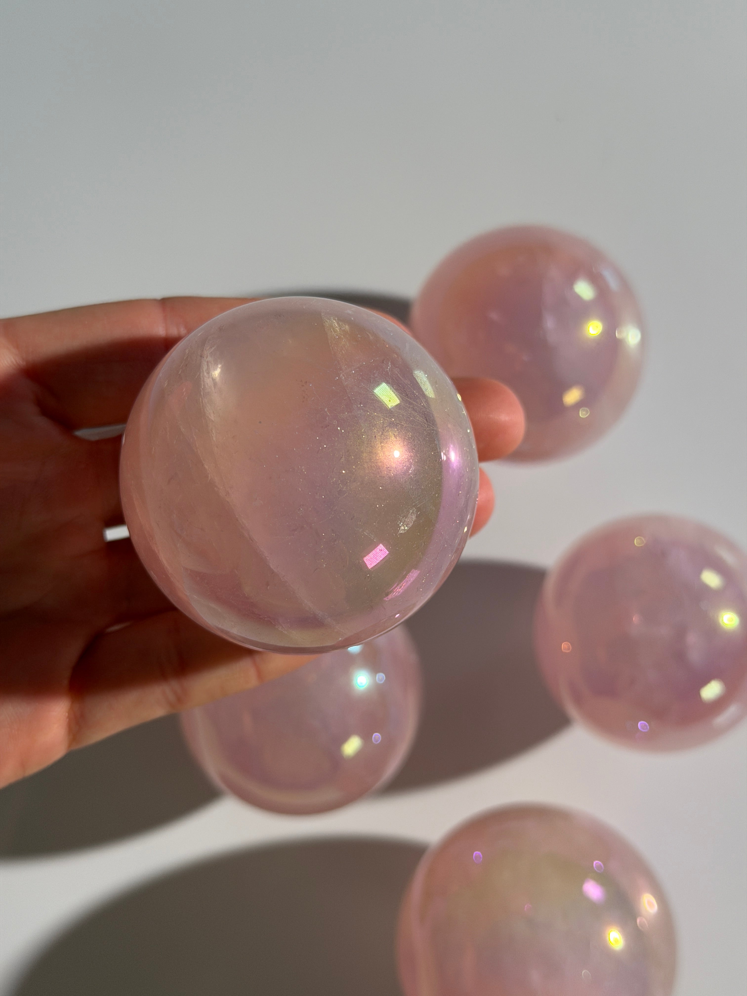 Angel Aura Rosenquarz Kugel