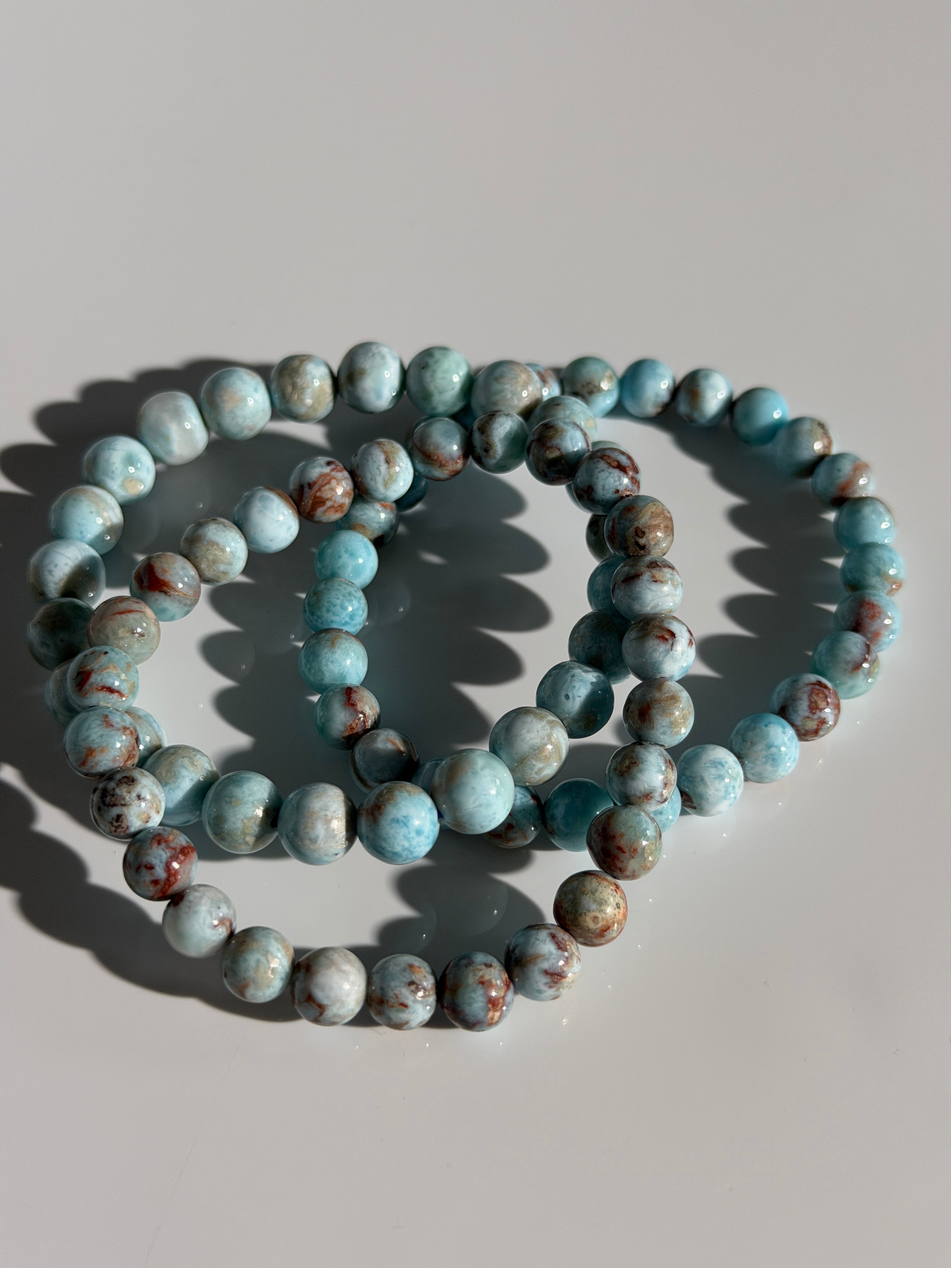 Larimar Kugelarmband