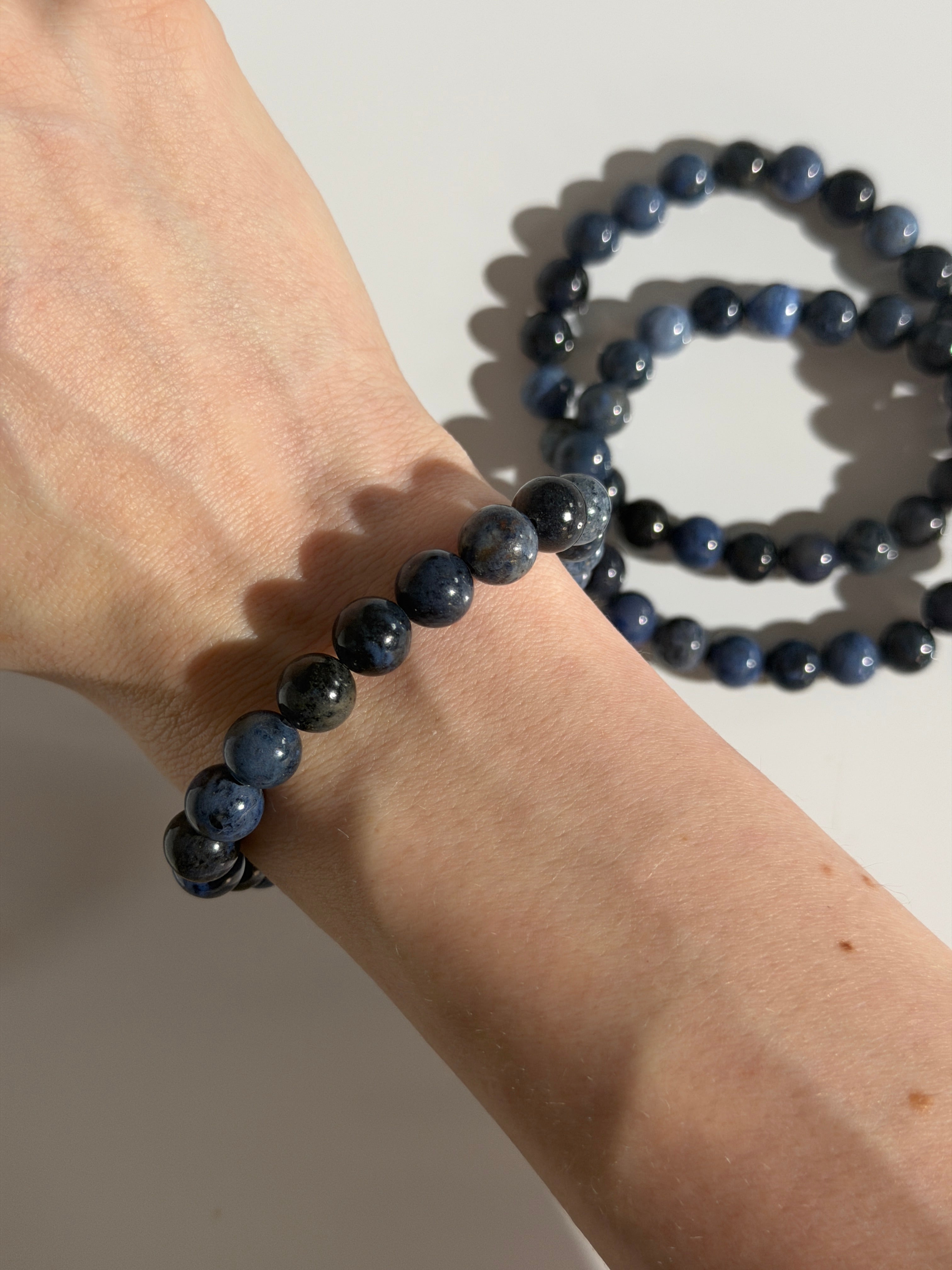 Dumortierit Kugelarmband