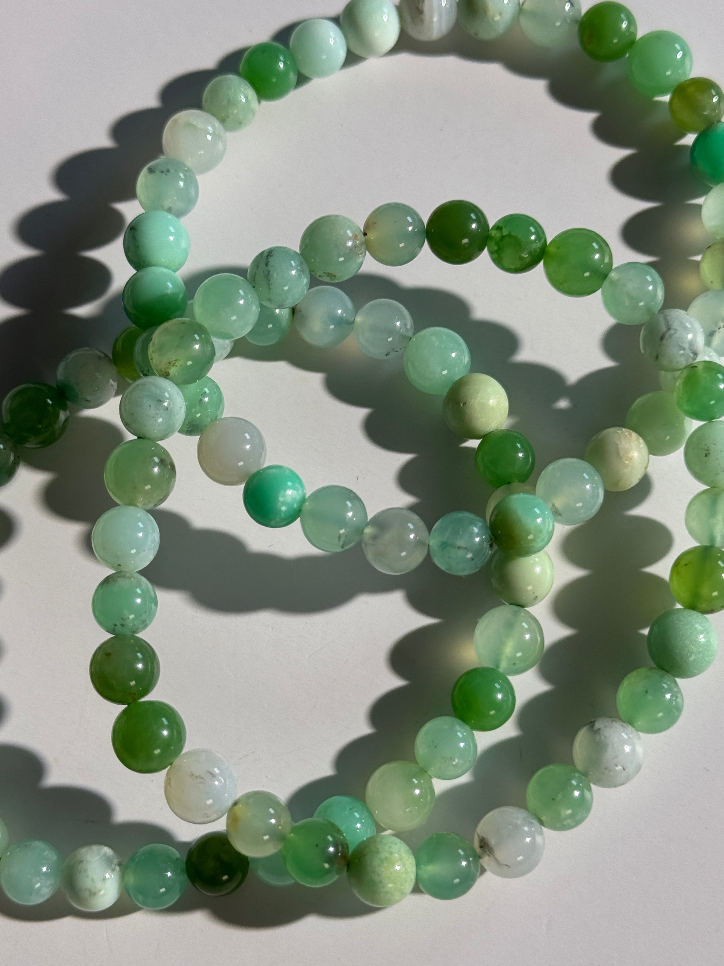 Chrysopras Kugelarmband