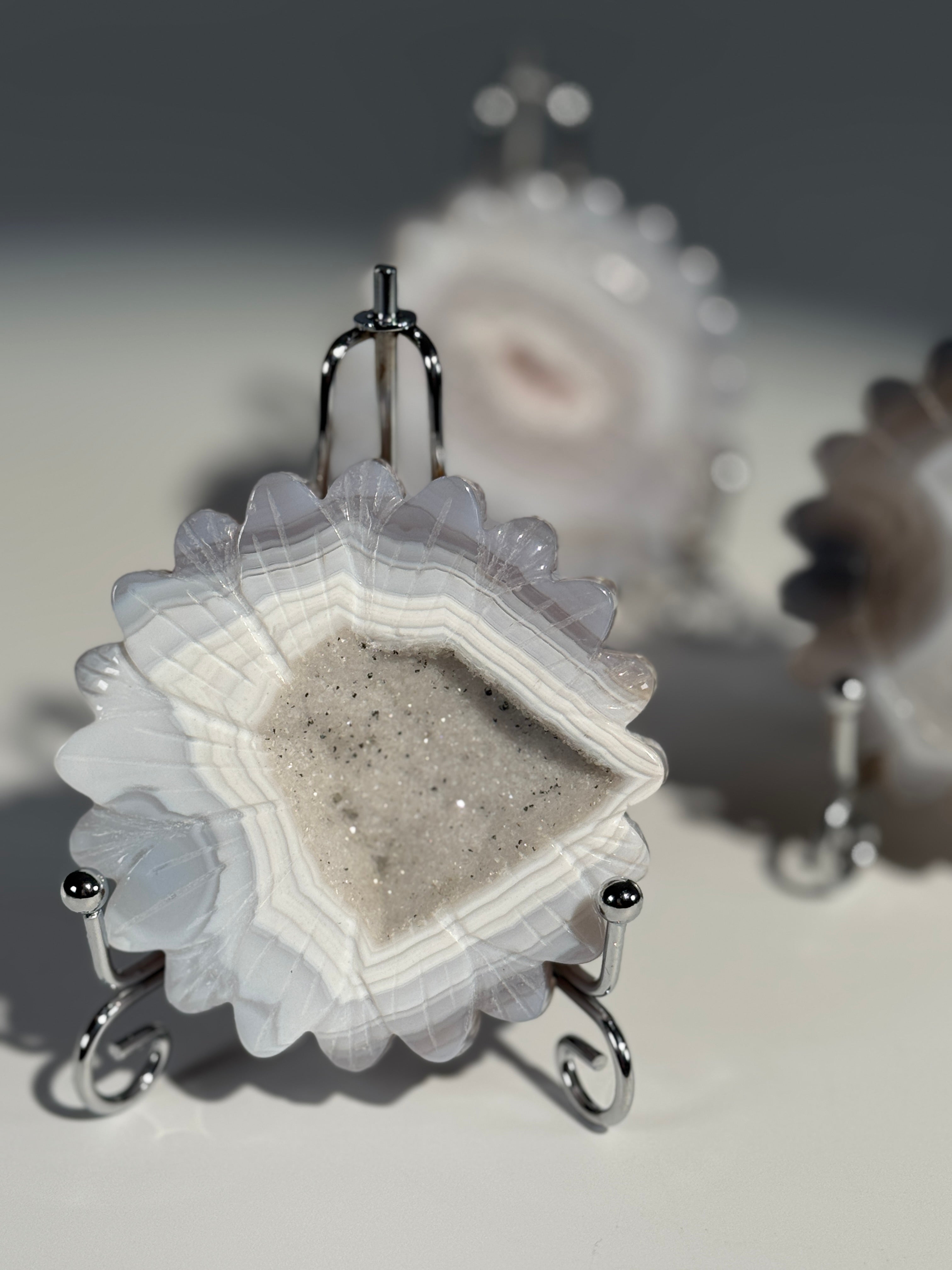 Druzy Achat Blume