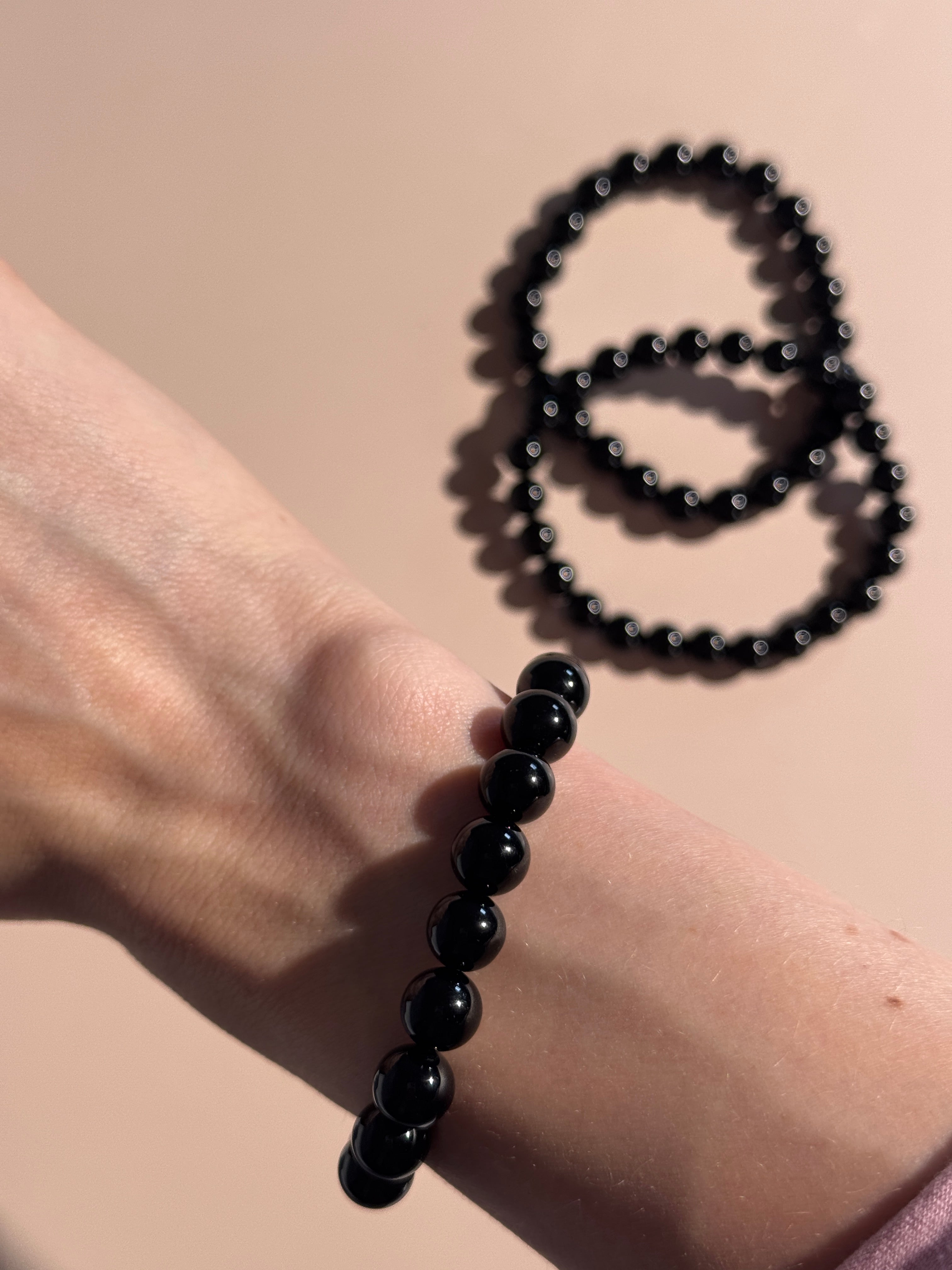 Schwarzer Turmalin Armband