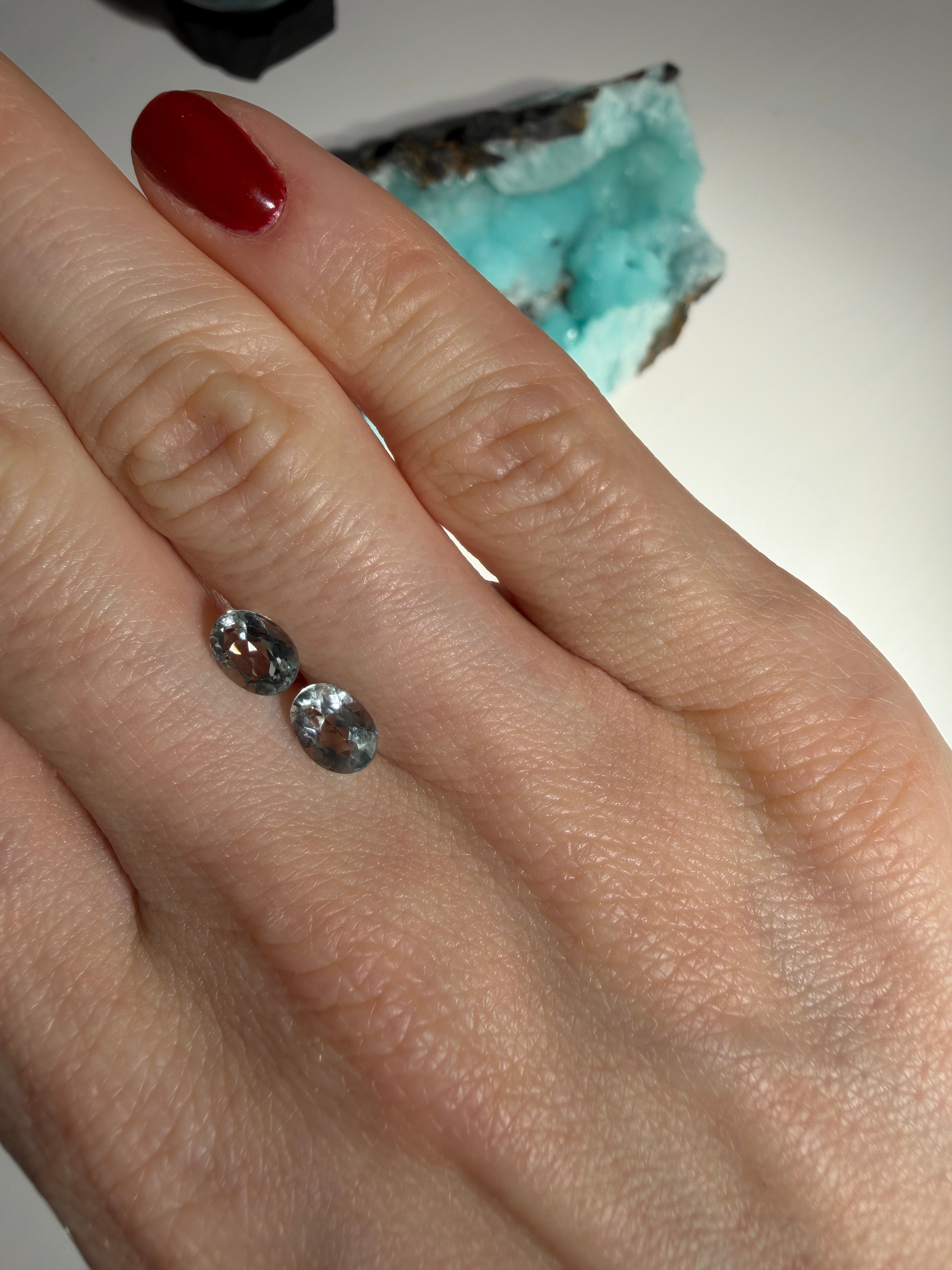 Aquamarin Paar | 1,48ct