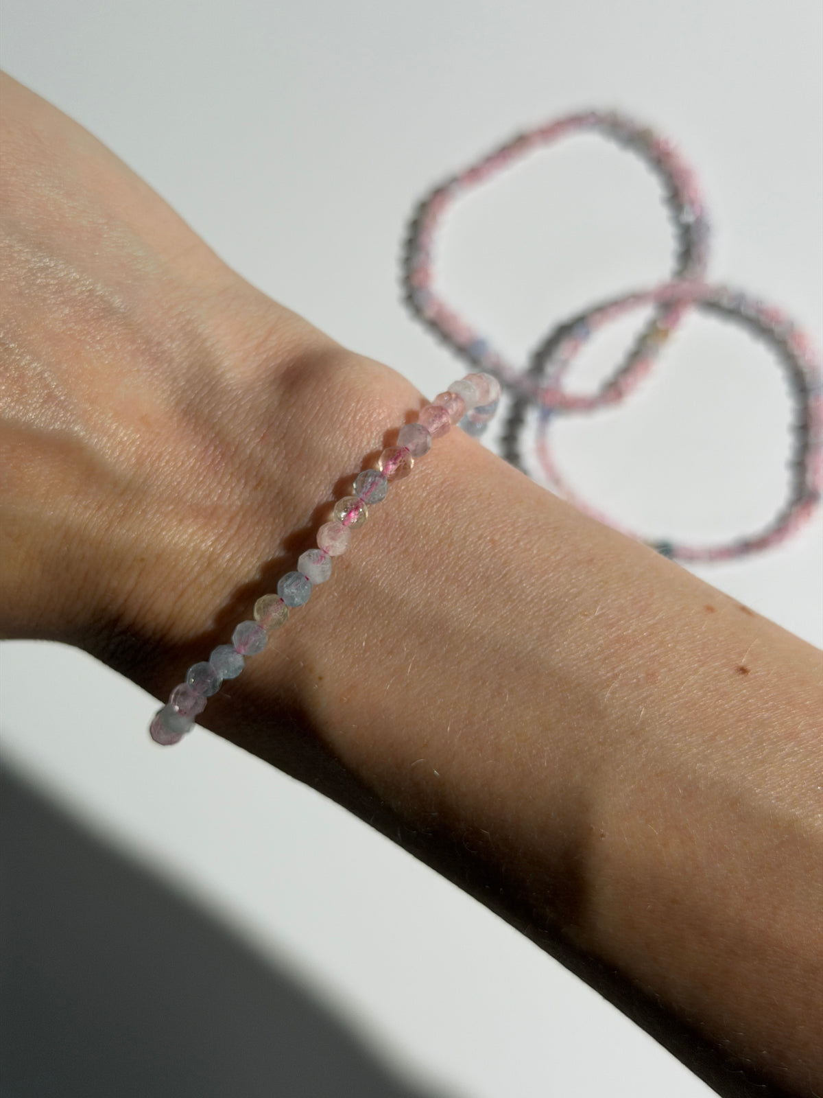 Morganit Armband Facettiert