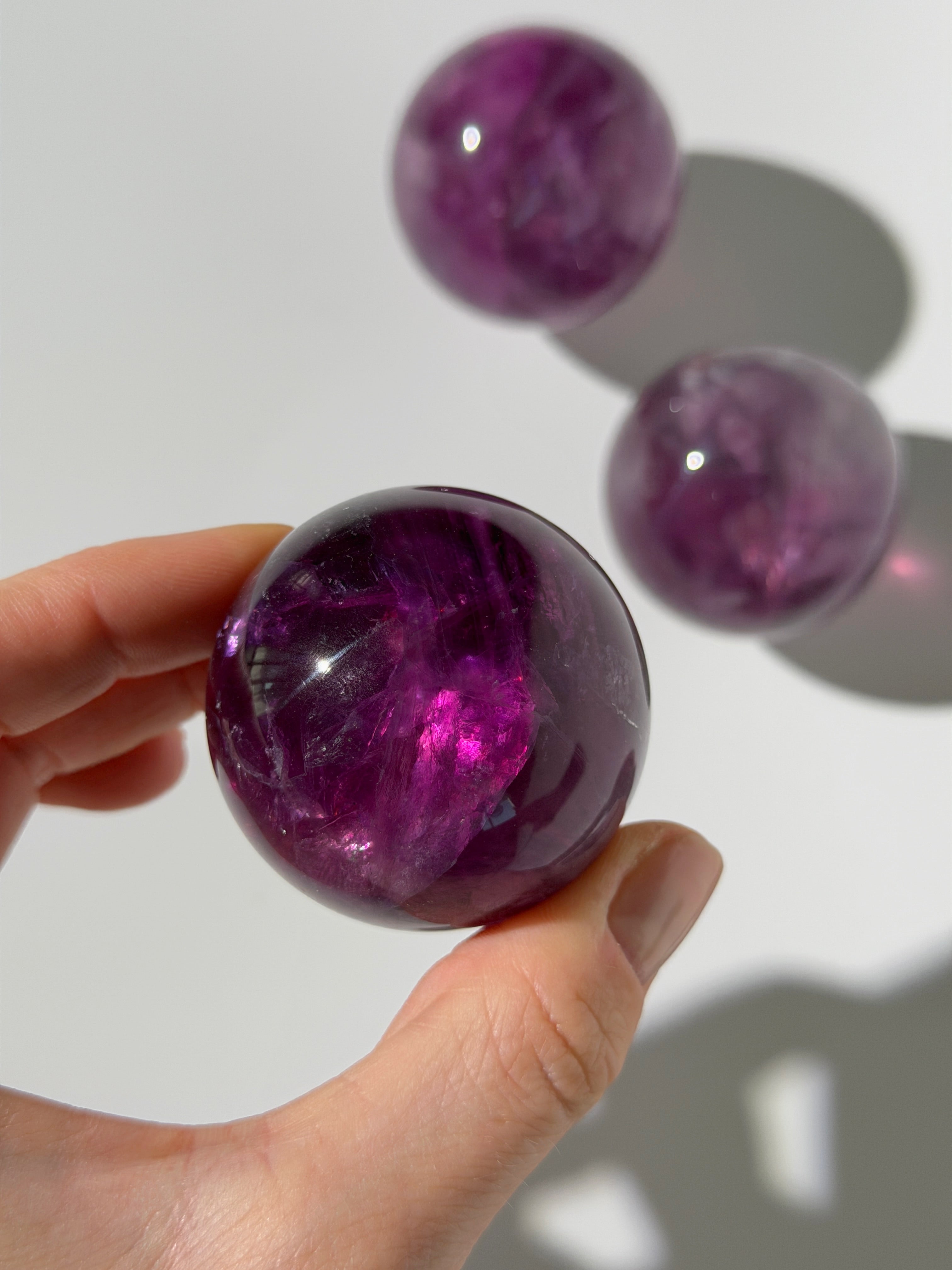 Violet Fluorit Kugel 🧞