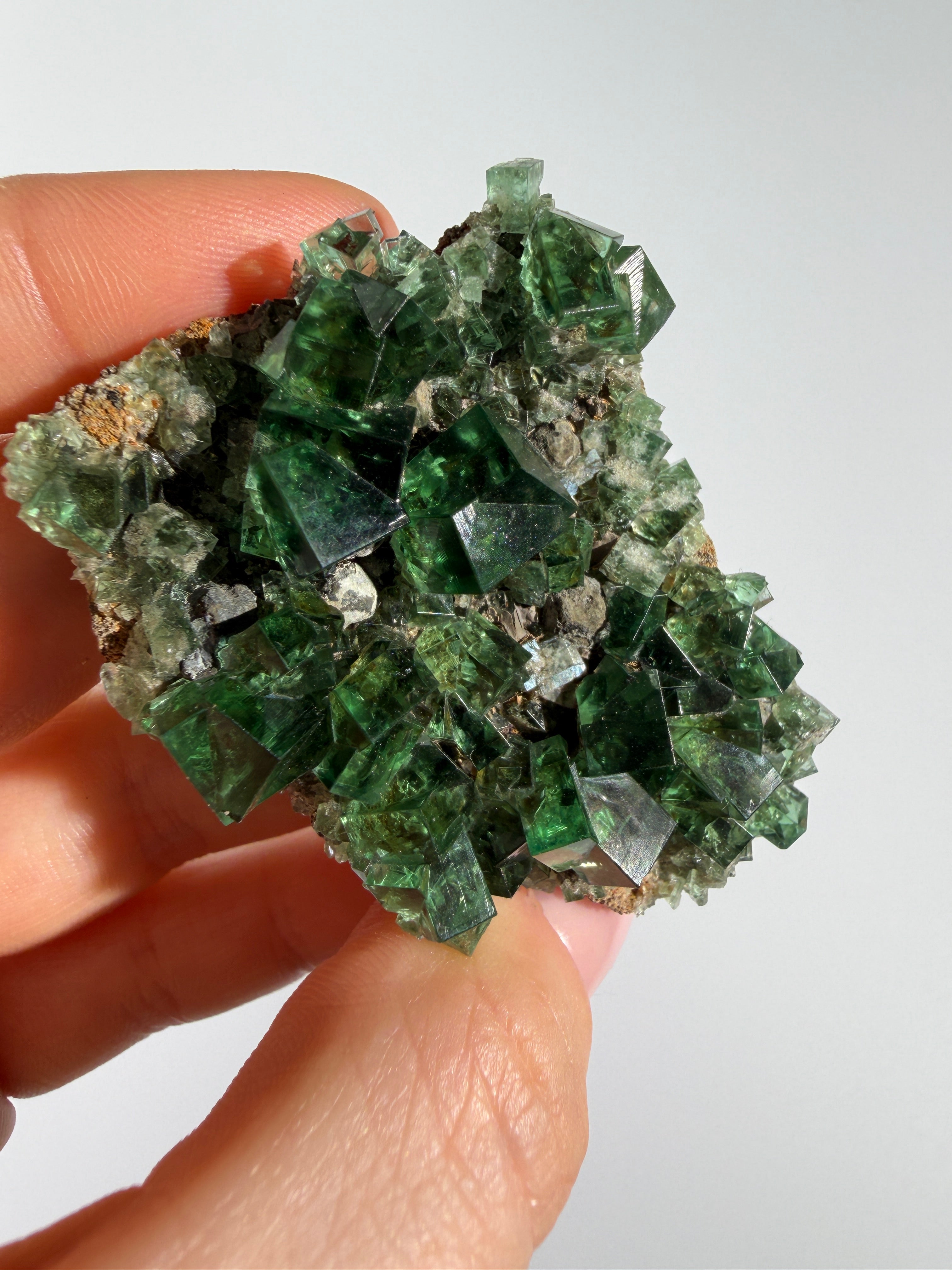Farbwechsel Fluorit Cluster | Pyjama Pocket