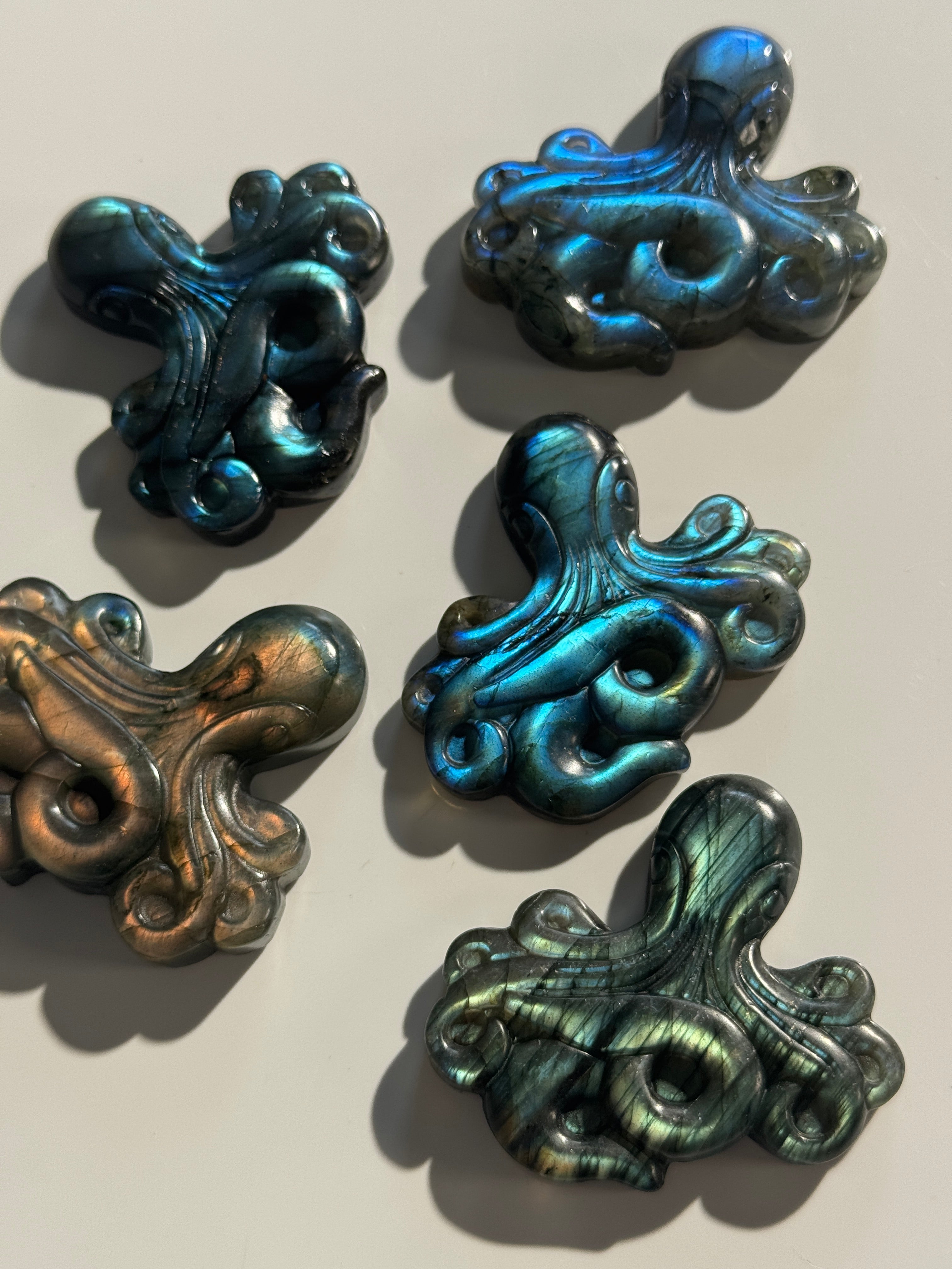 Labradorit Oktopus