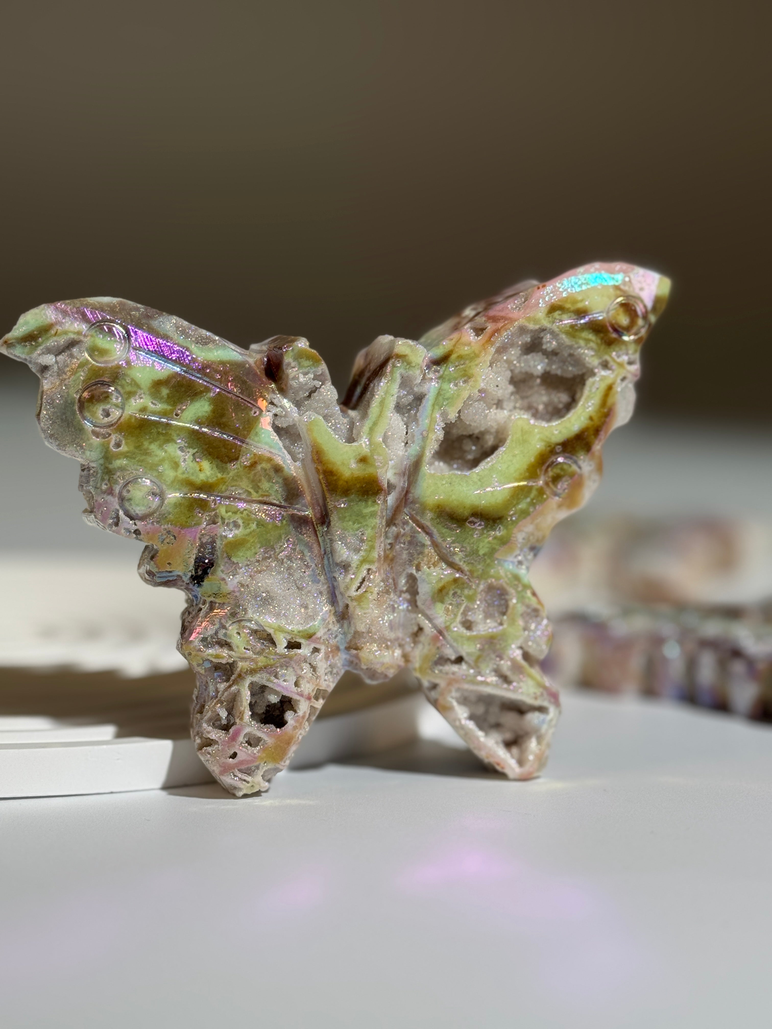 Druzy Sphalerit Schmetterling Angel Aura