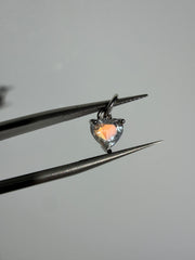 Madagaskar Mondstein Anhänger | Heart | 6