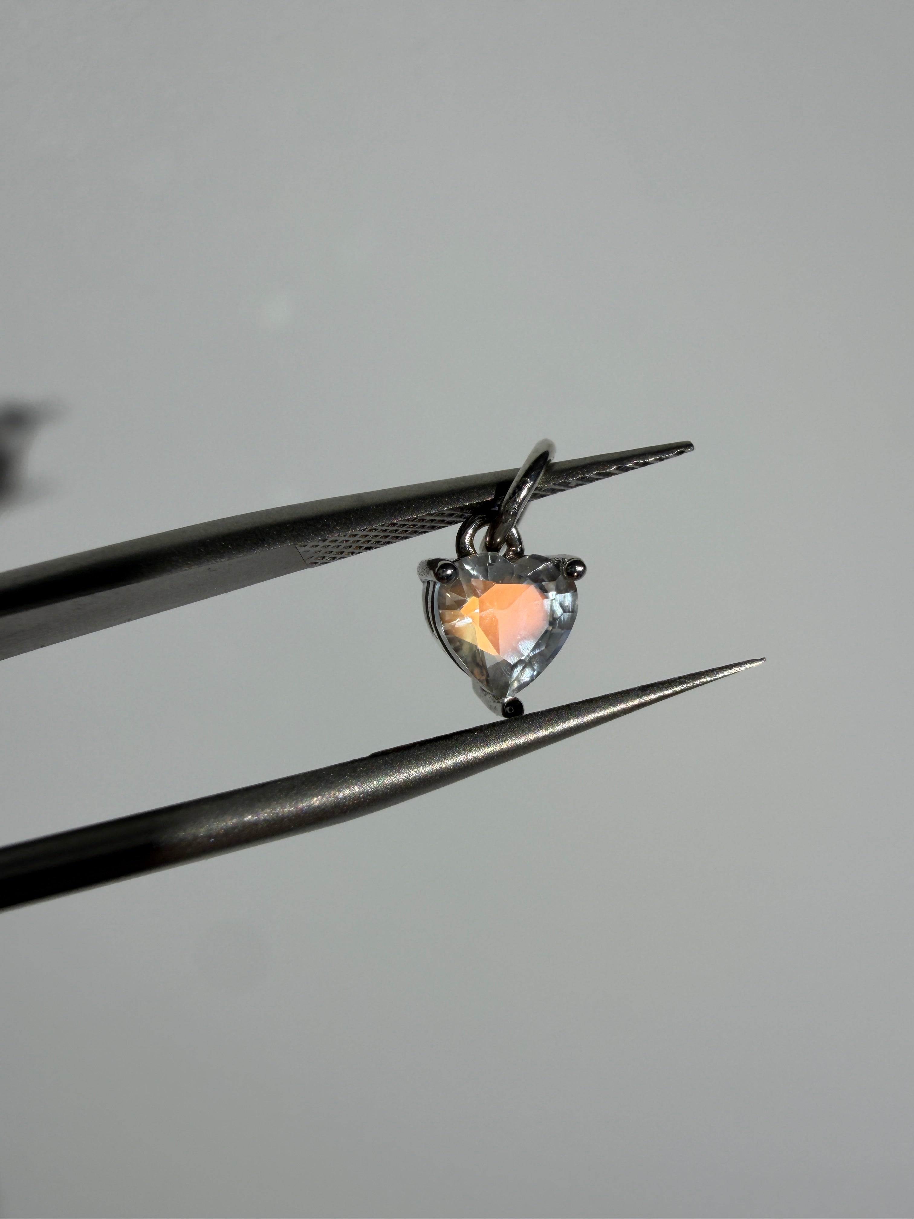 Madagaskar Mondstein Anhänger | Heart | 6