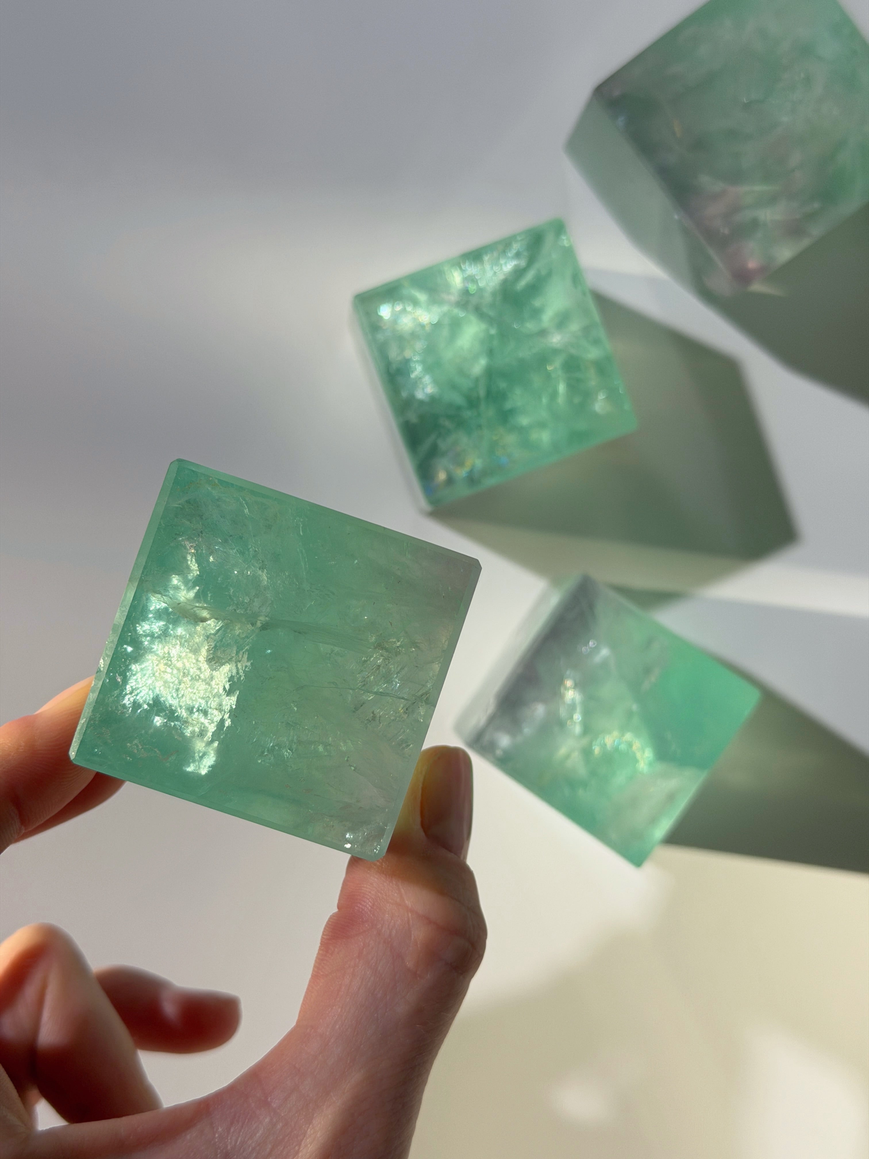 Apple Fluorit Würfel mit Regenbögen
