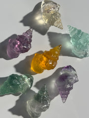 Fluorit Muschel