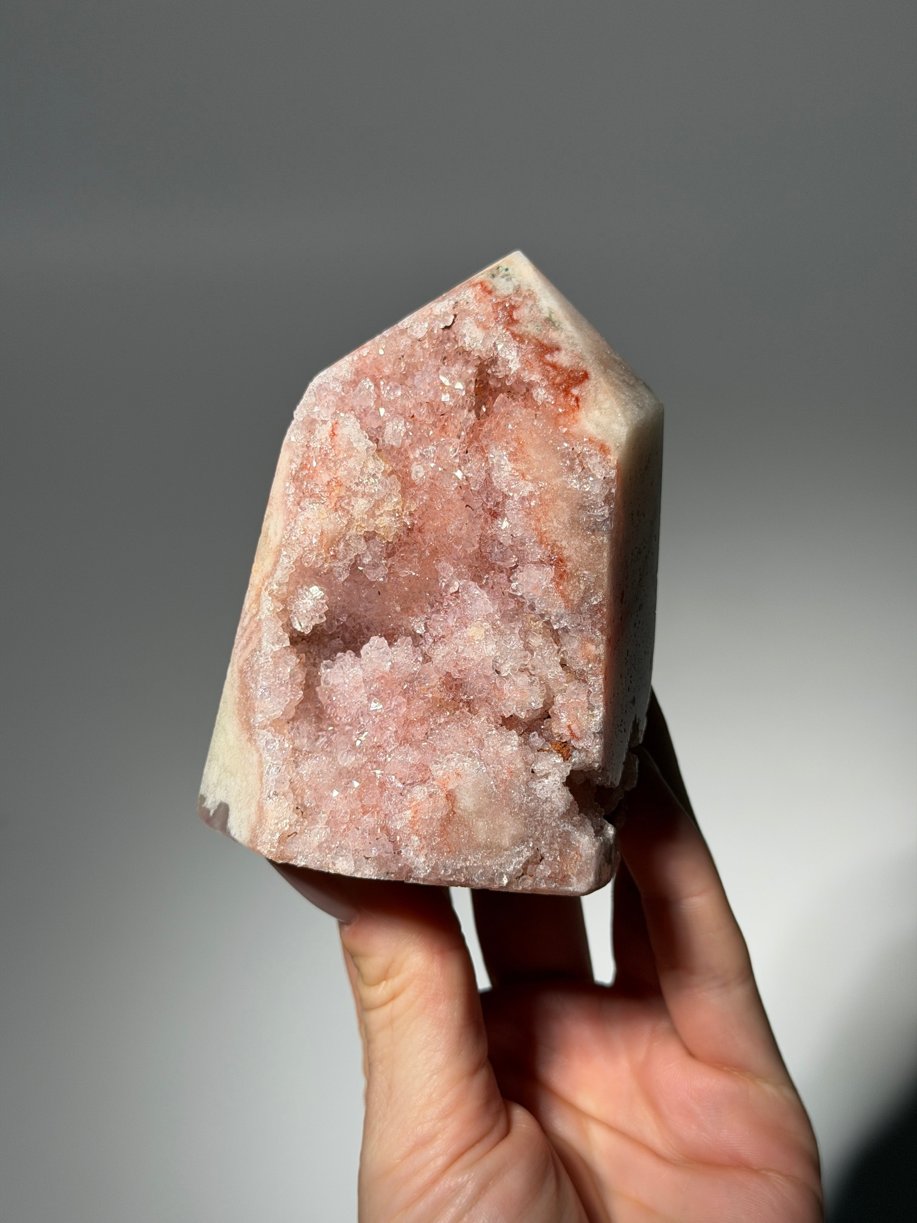 Raspberry Pink Amethyst Obelisk / m