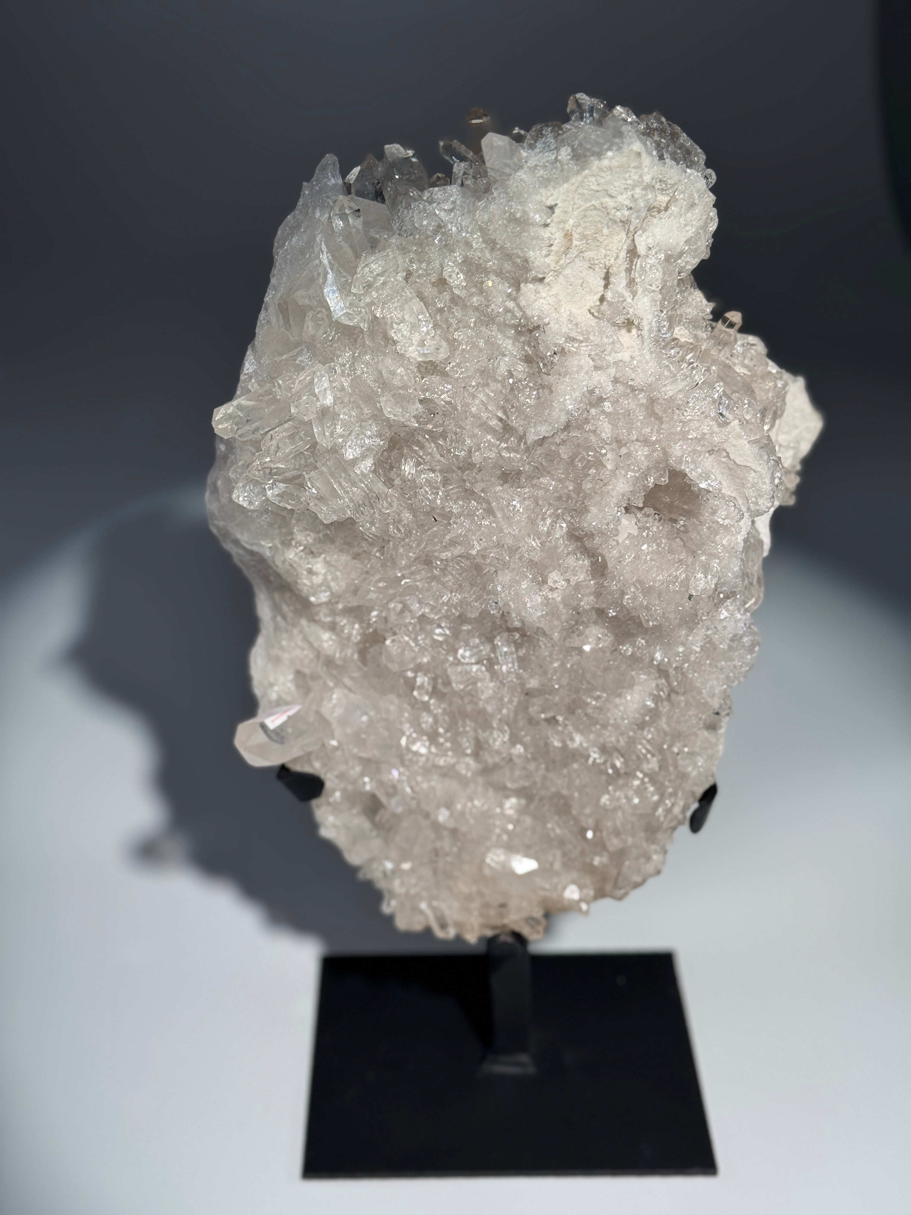 Bergkristall Cluster auf Halterung XL